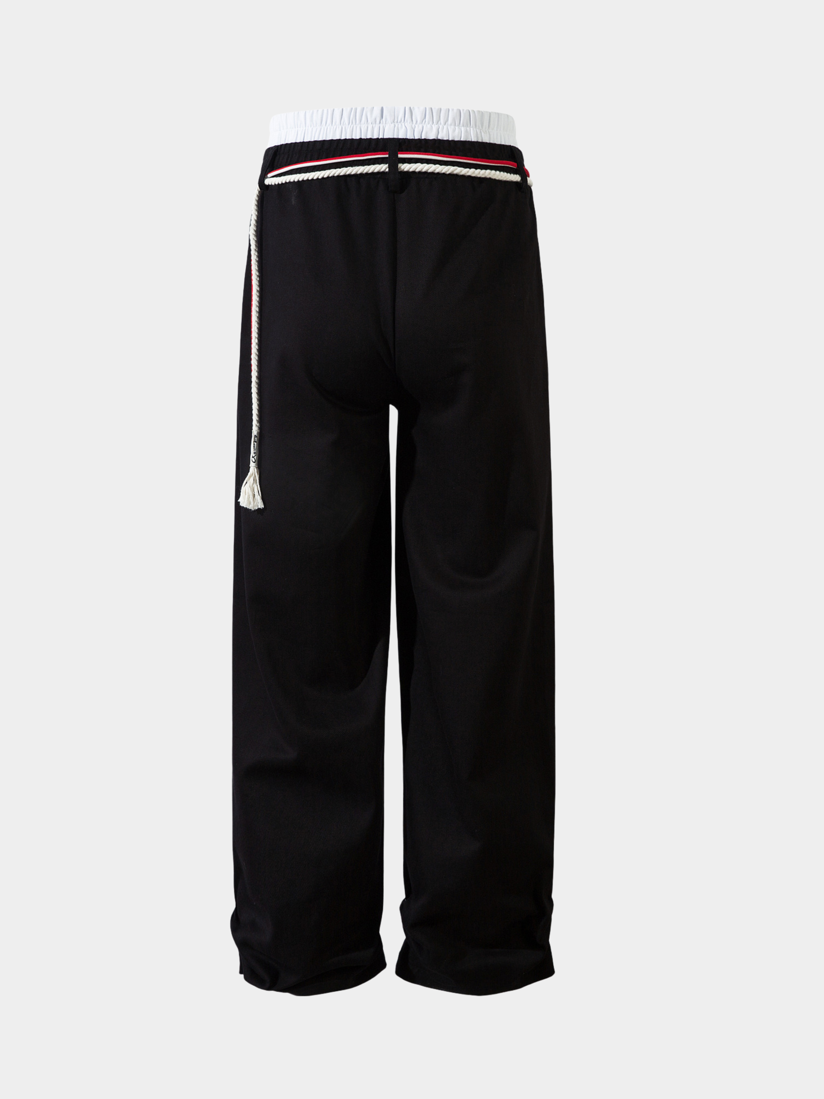 FoxCase - Unisex American Casual Stripe Panel Straight-Leg Track Pants