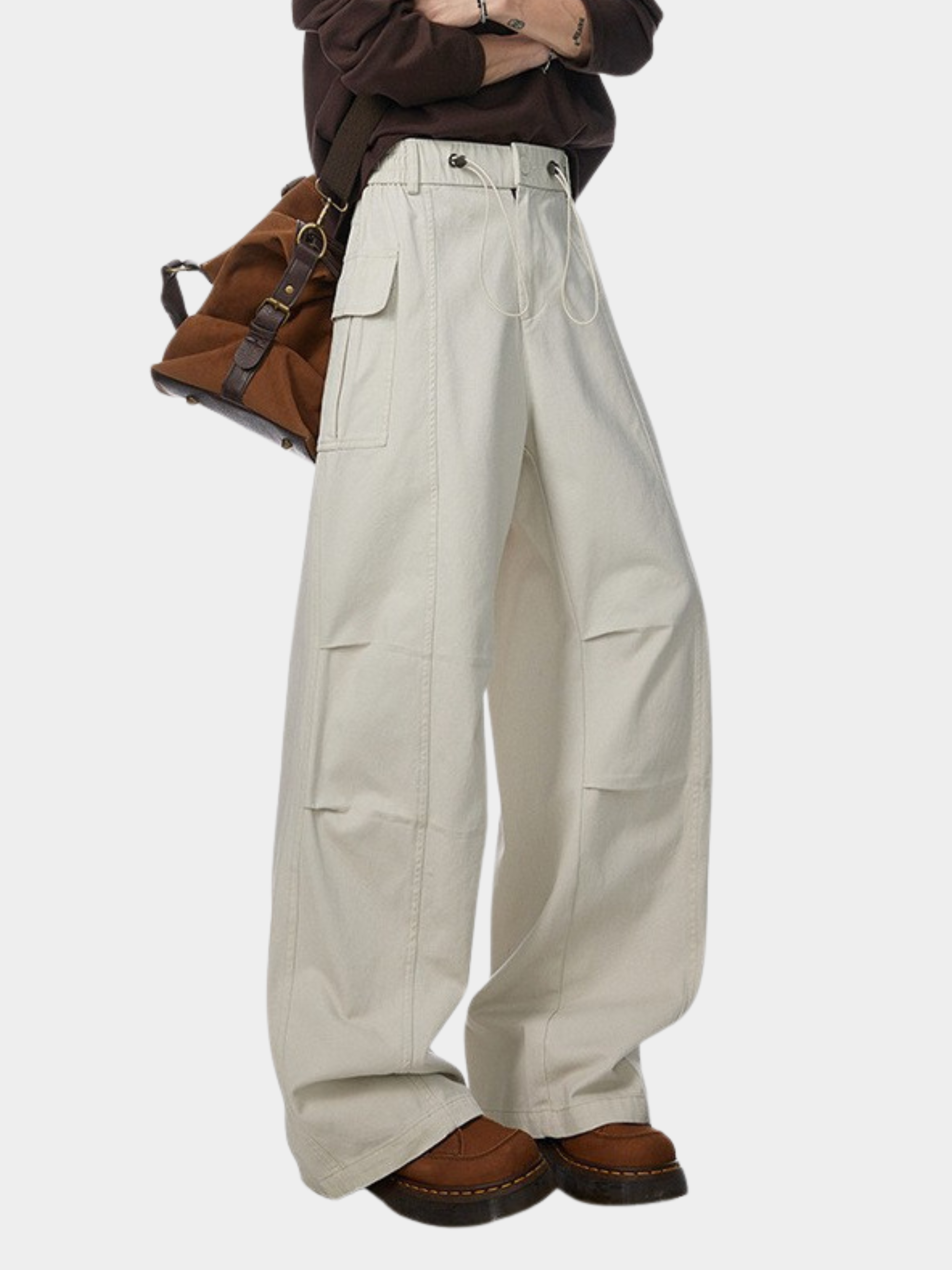 DryGlove - Men's Irregular Wrinkle Washed Distressed Cargo Pants