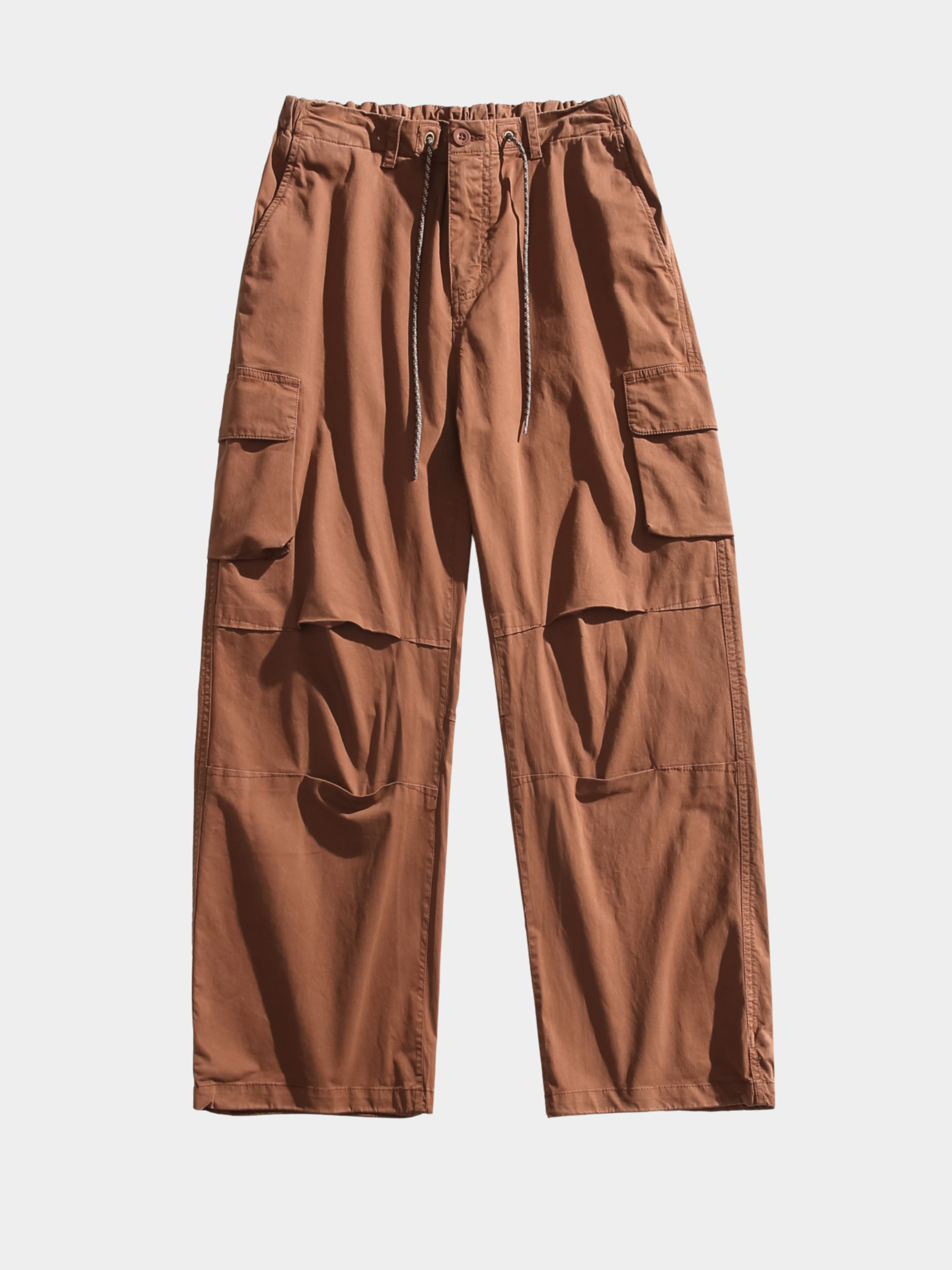 FrostCrate - Unisex Loose Straight-Leg Adjustable Hem Utility Pants