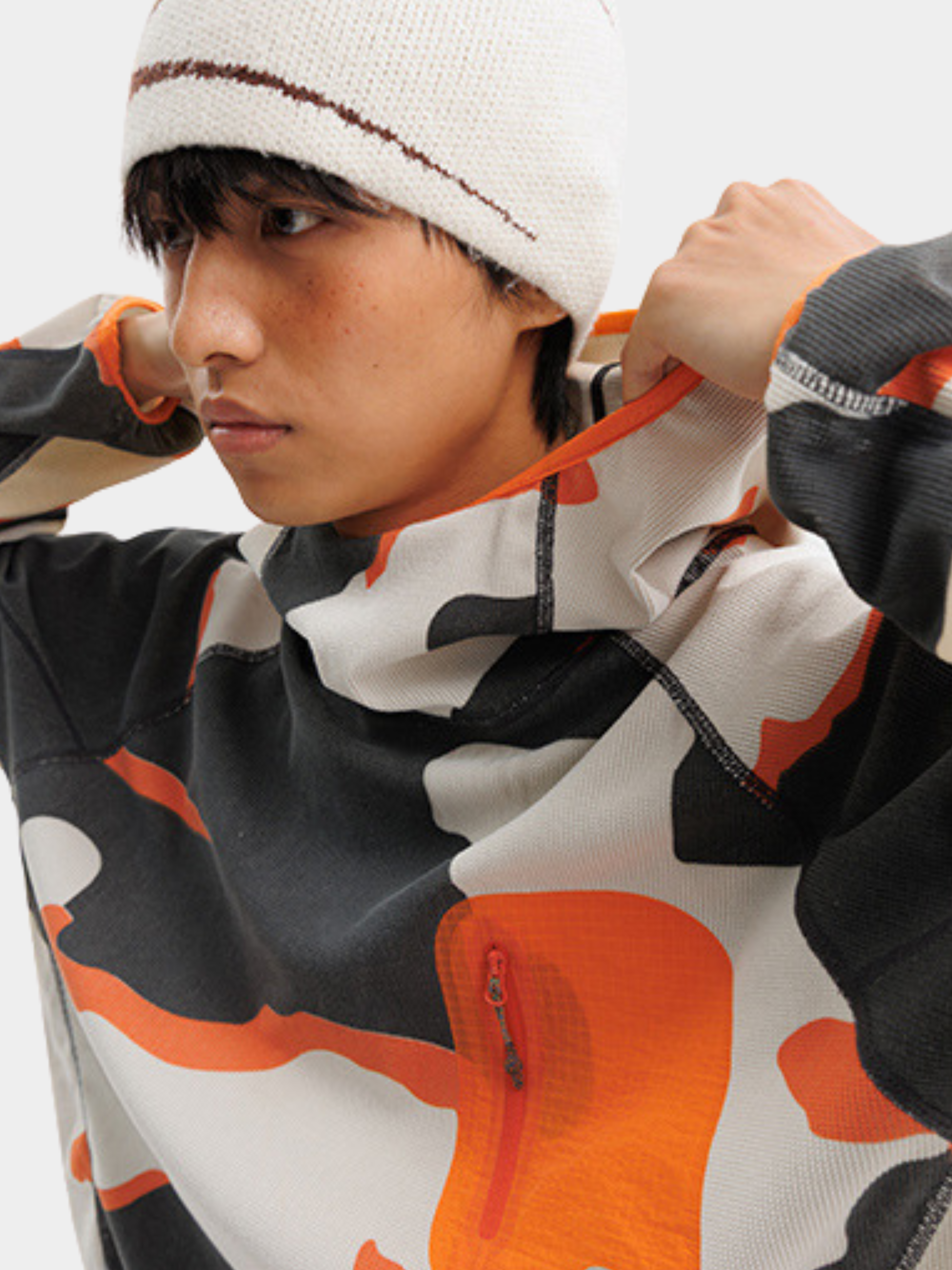 Crag - Moisture-Wicking High Neck Hoodie Base Layer