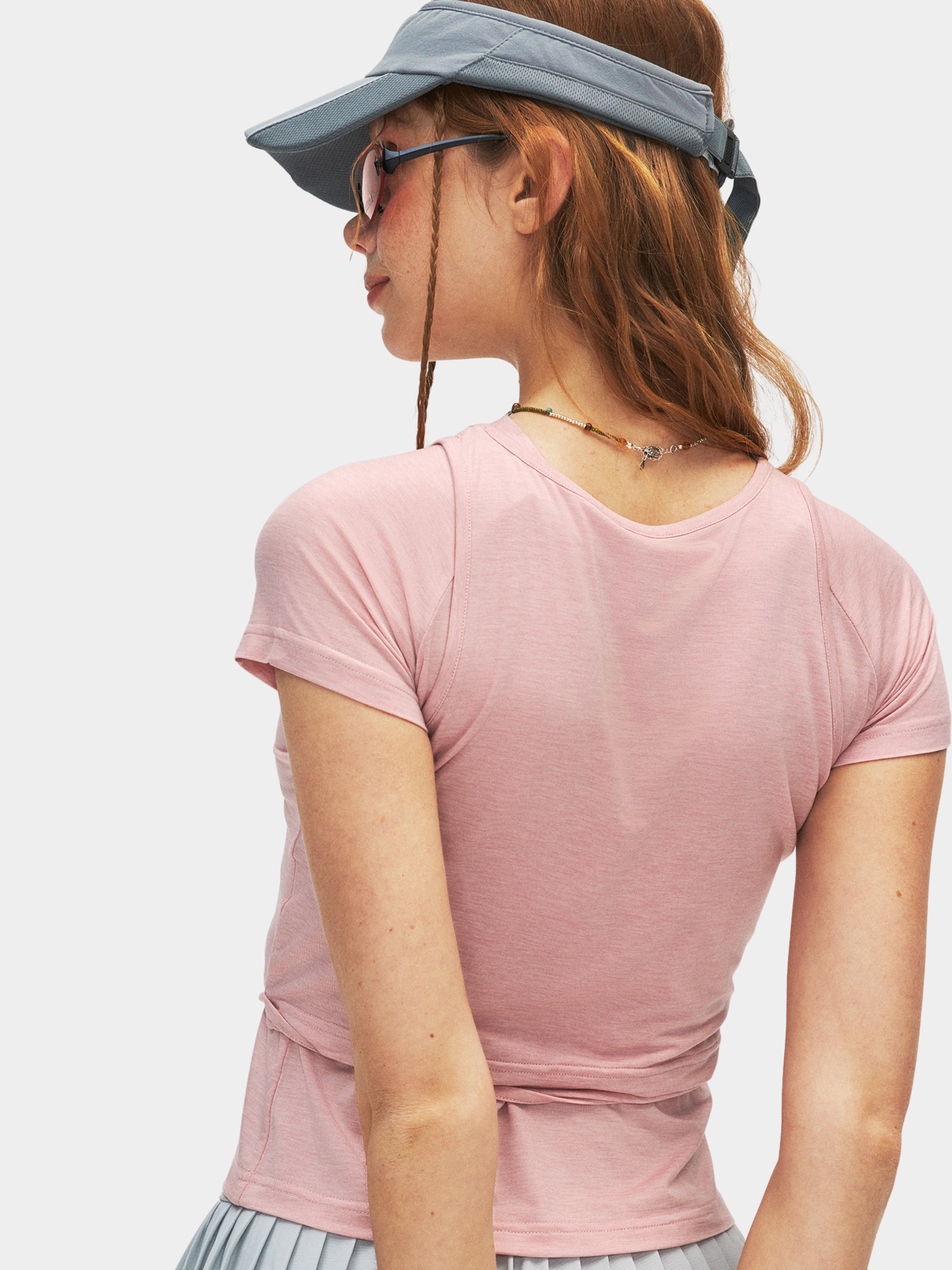 Caveloop - Women's 5A Antibacterial Yarn Slim Vest Short-Sleeve T-Shirt