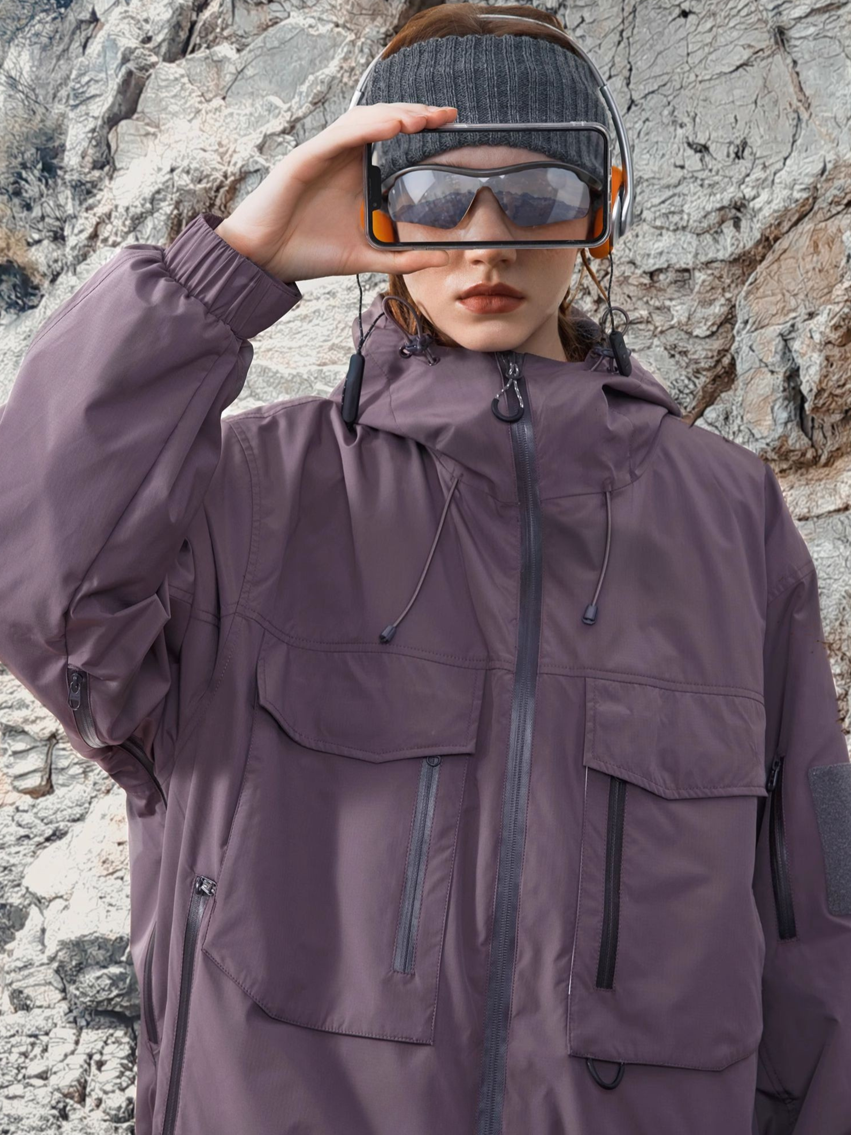 CanyonLife - Unisex Hard Shell Waterproof Outdoor Jacket