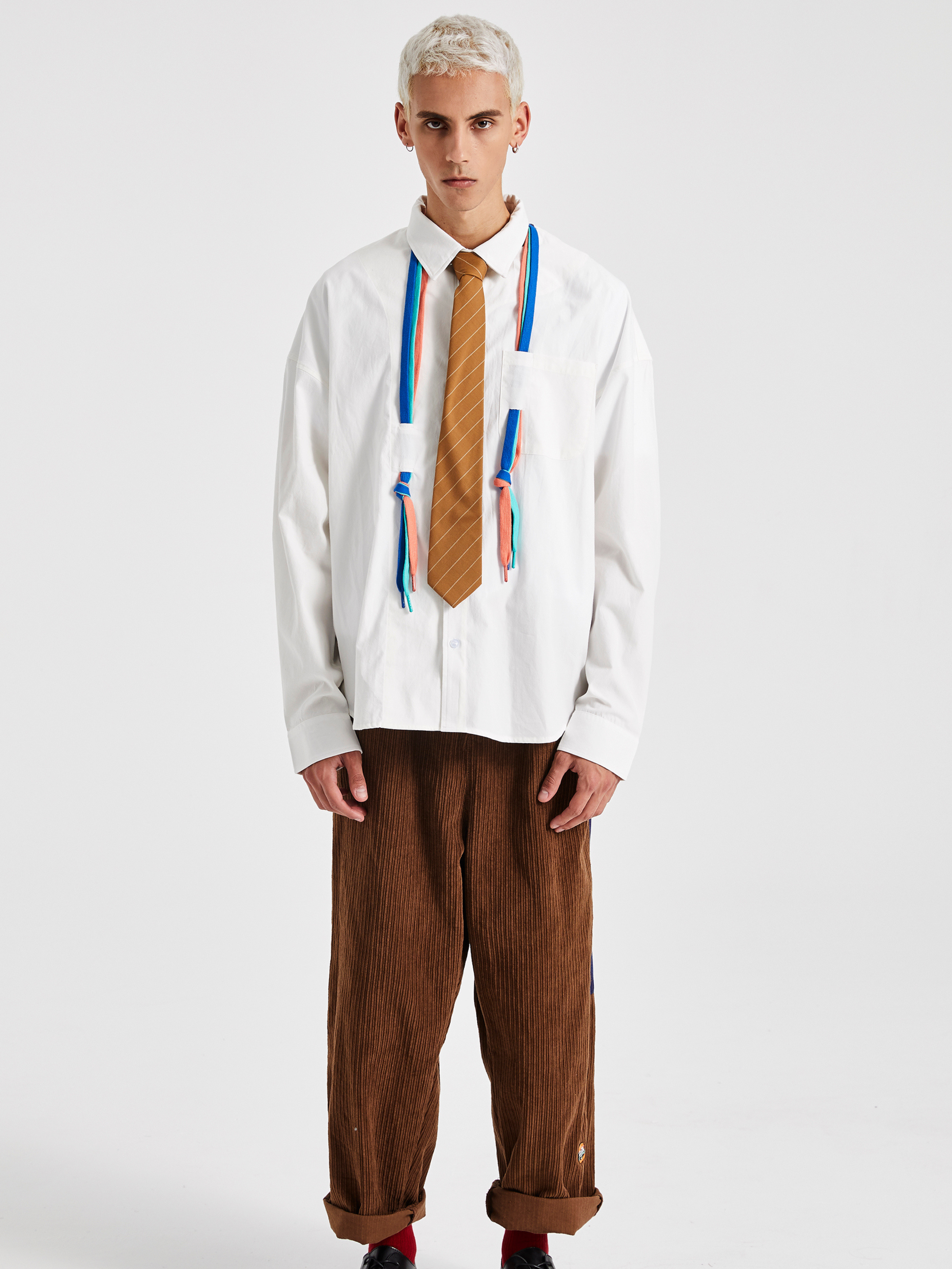 CougarLife - Colorful Woven Tape Long-Sleeve Shirt