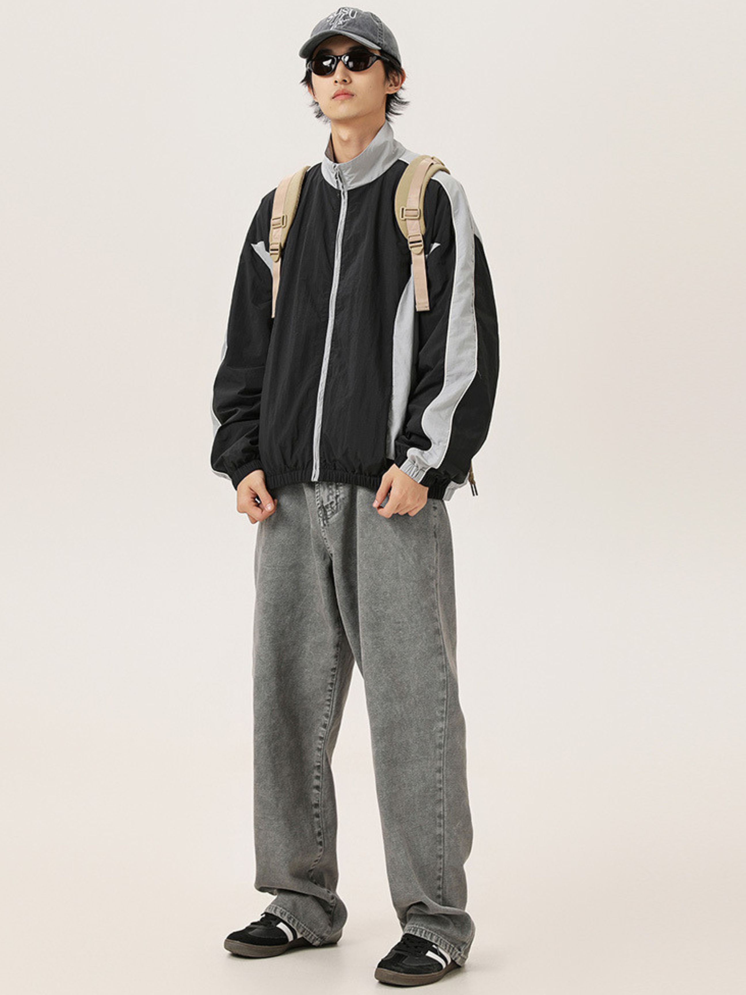 AshDeck - Unisex Oversized Colorblock Waterproof Jacket