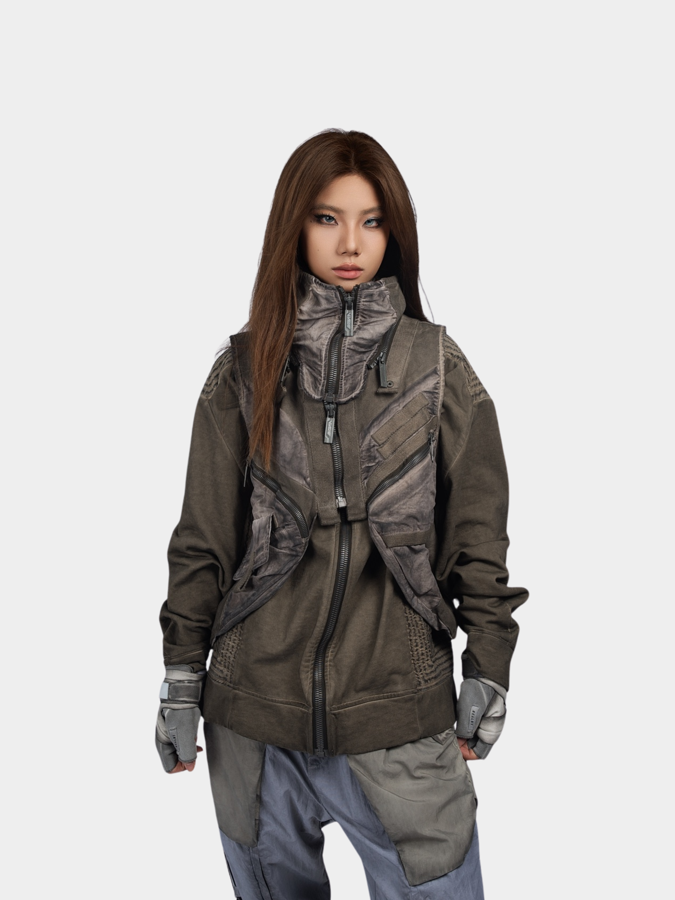 FlexCanopy - Unisex Asymmetric 3D Pocket Detachable Vest