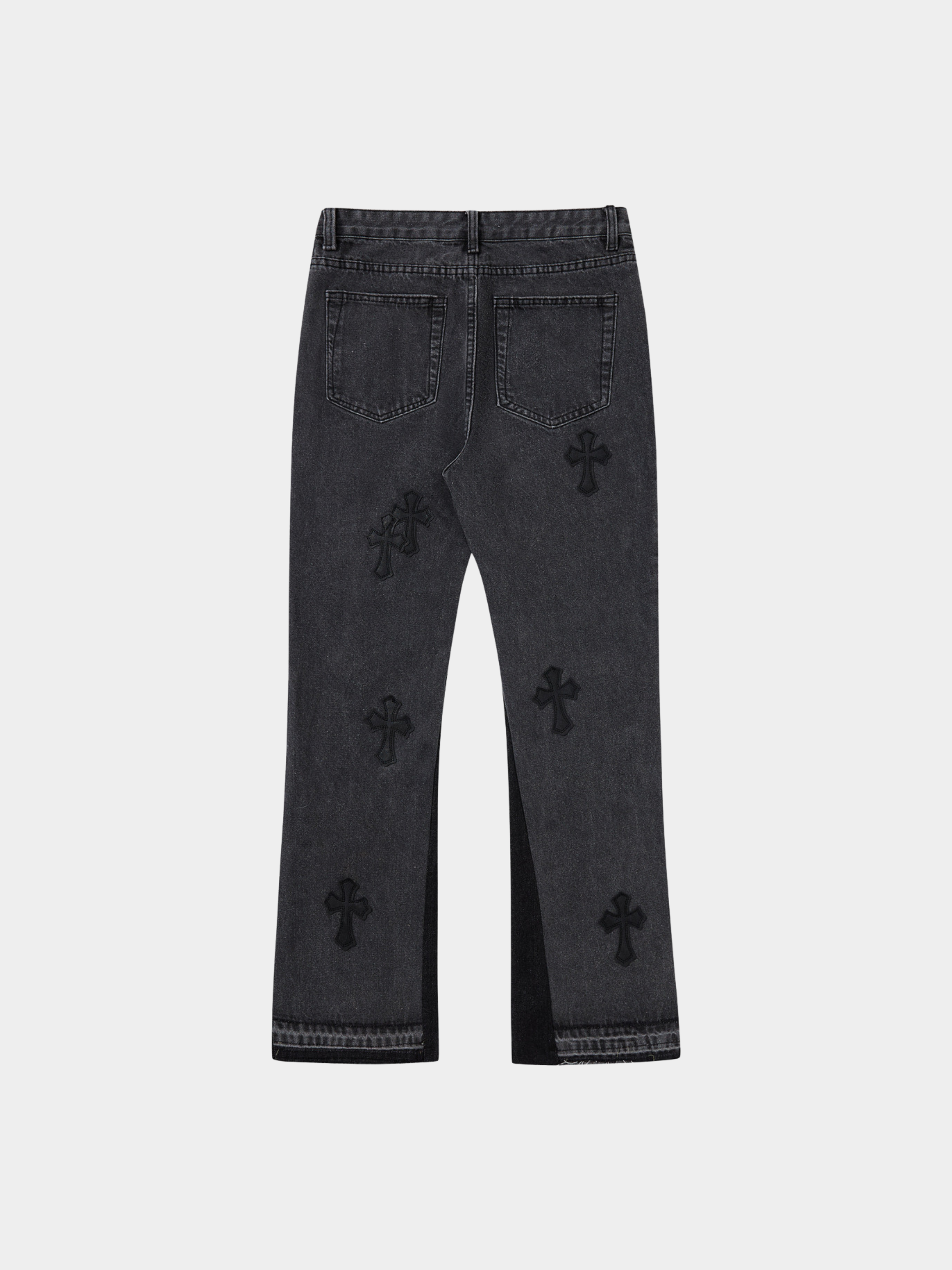 Frontier - Men's Cross-Stitch Flared Denim Jeans