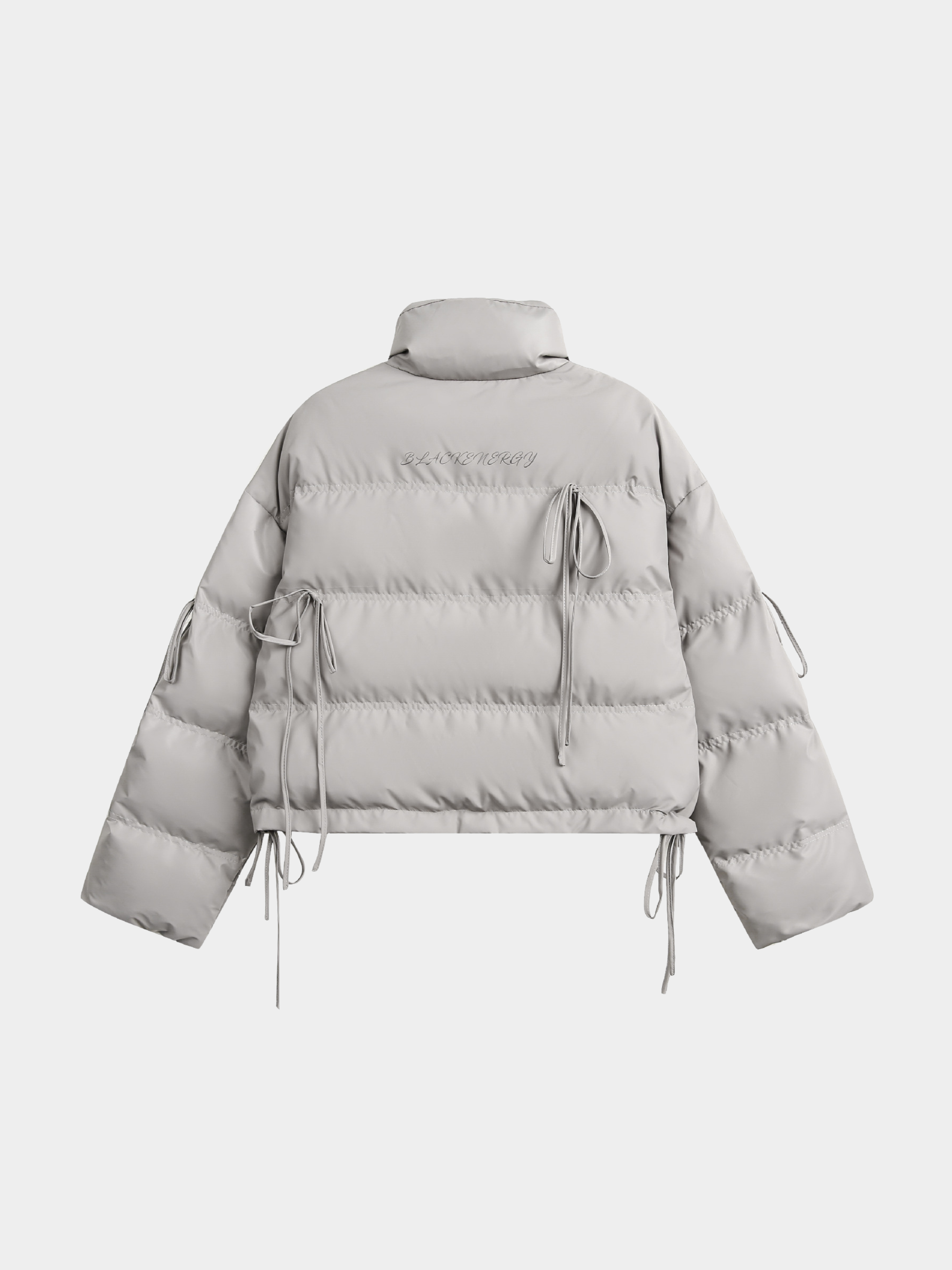 RavenMark - Women‘s Tassel Tie-Front Short Padded Jacket
