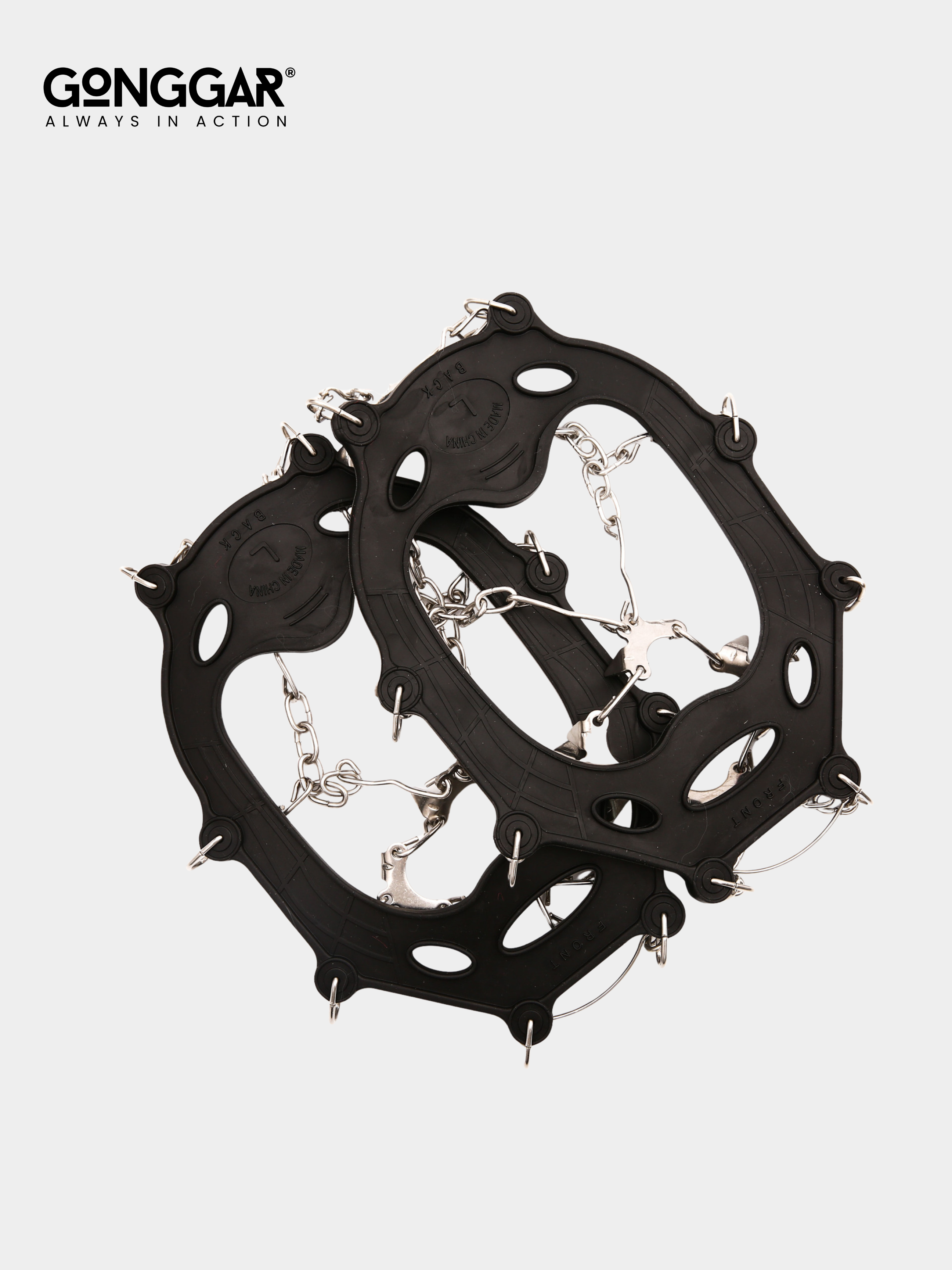 LightCoat - 19-Tooth Stainless Steel Anti-Slip Crampons