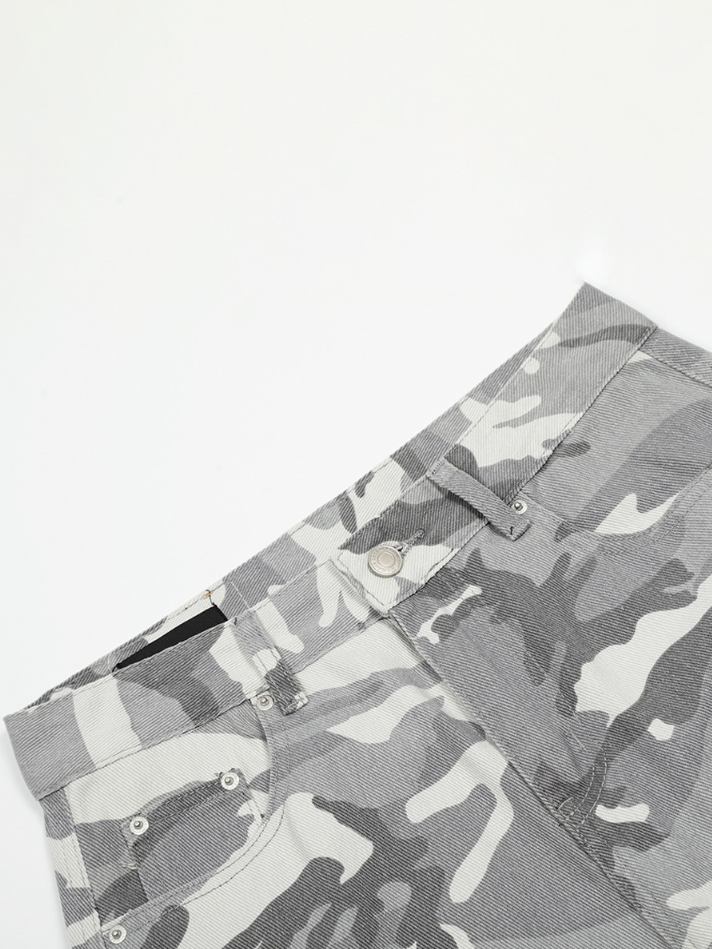 TentClip - Men's Camo Flare Denim Pants
