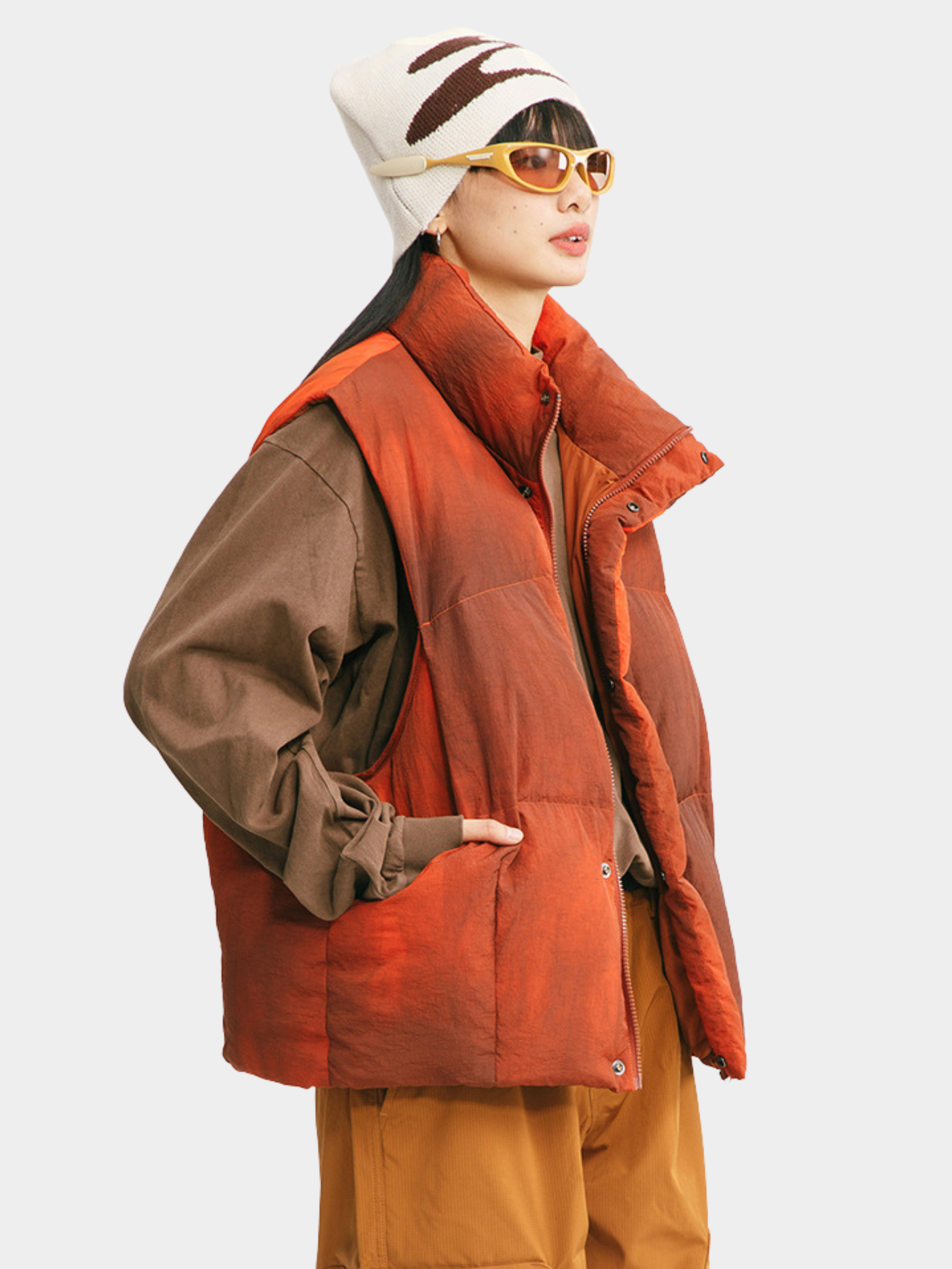 BluffTop - Unisex 90% White Duck Down Hand-Dyed Waterproof Down Vest