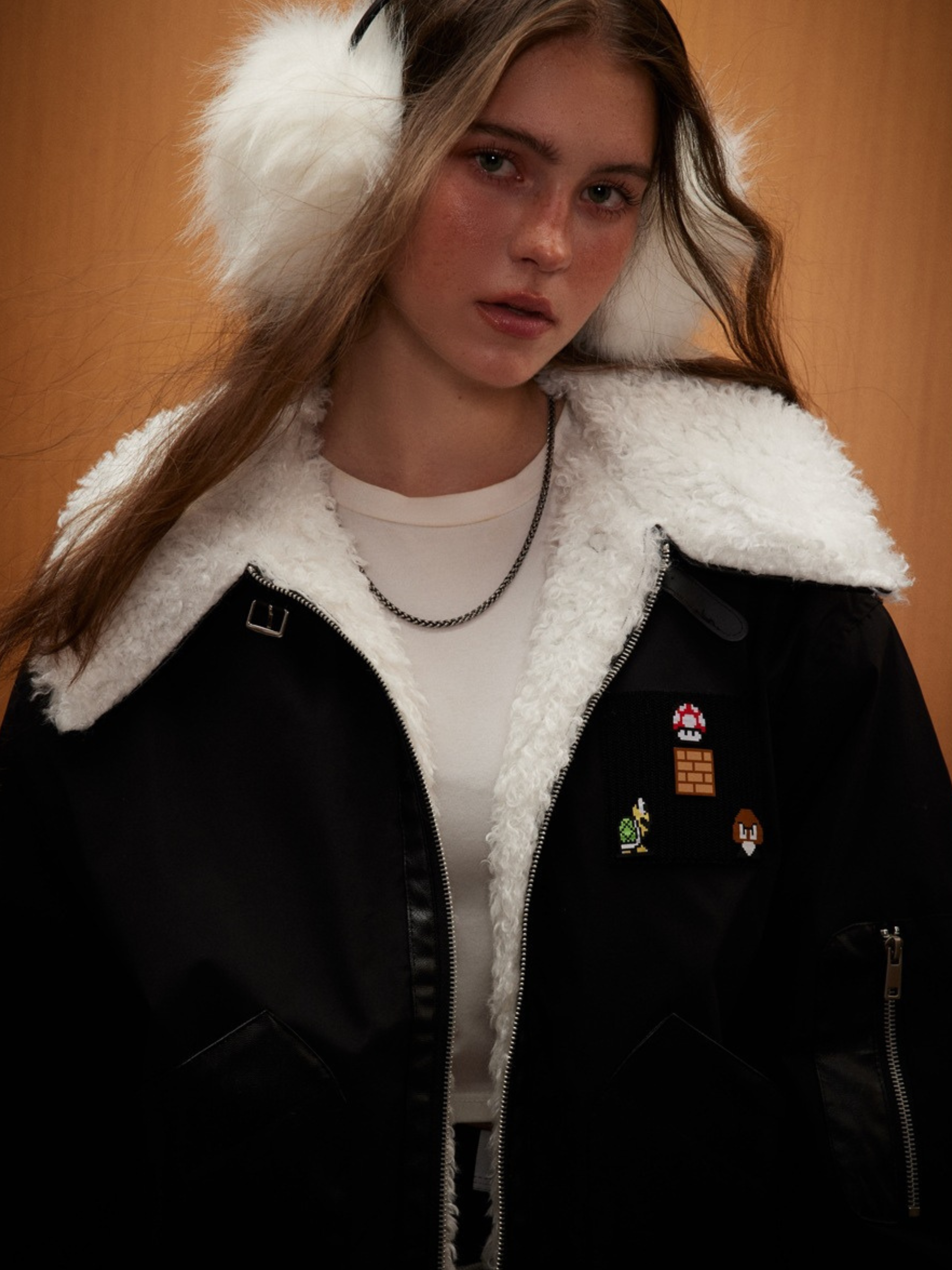 BluffView - Women's Vintage Sherpa Collar Fleece Jacket