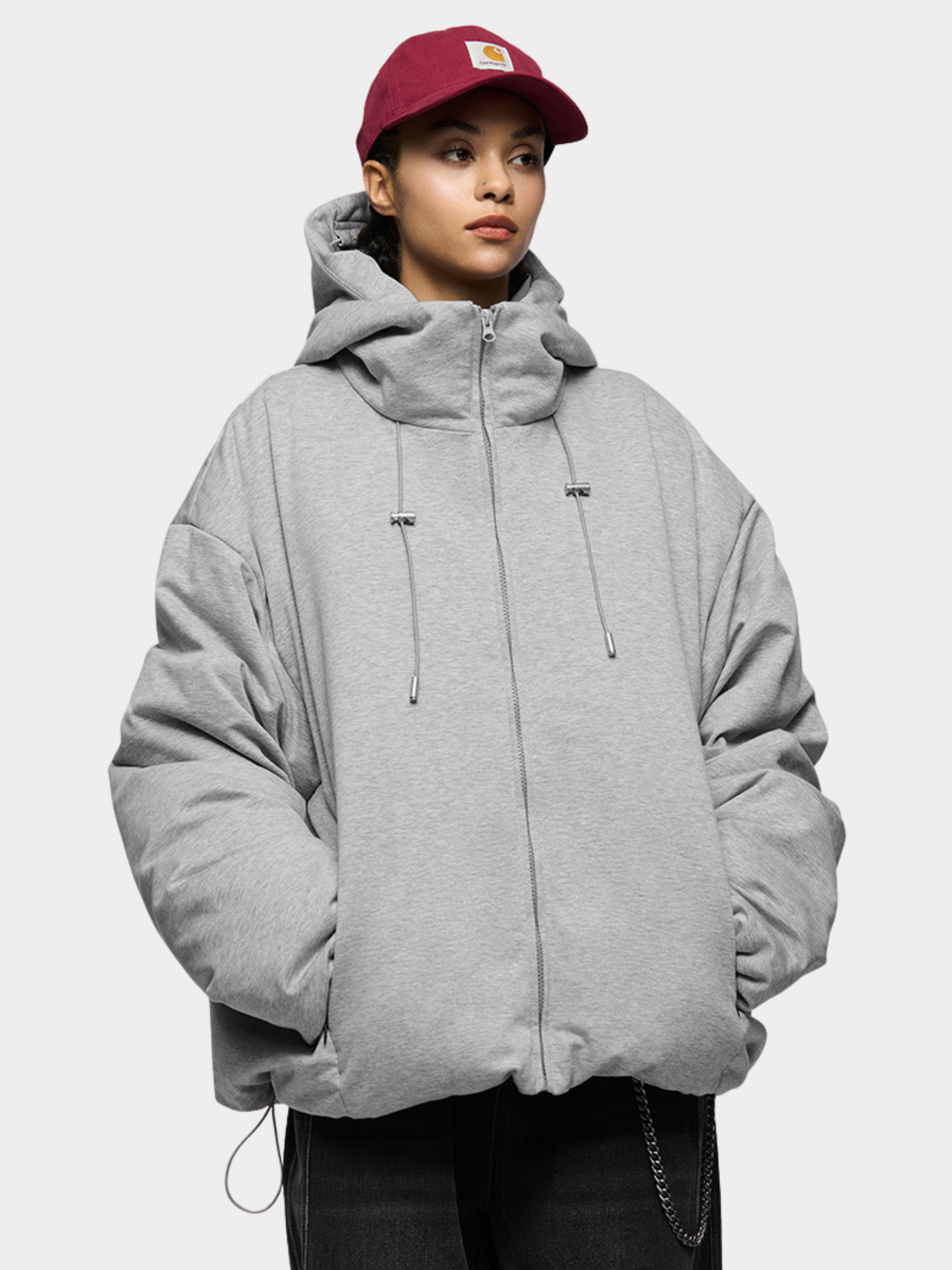 DryCanopy - 90% Duck Down Knit Fabric Hoodie Jacket