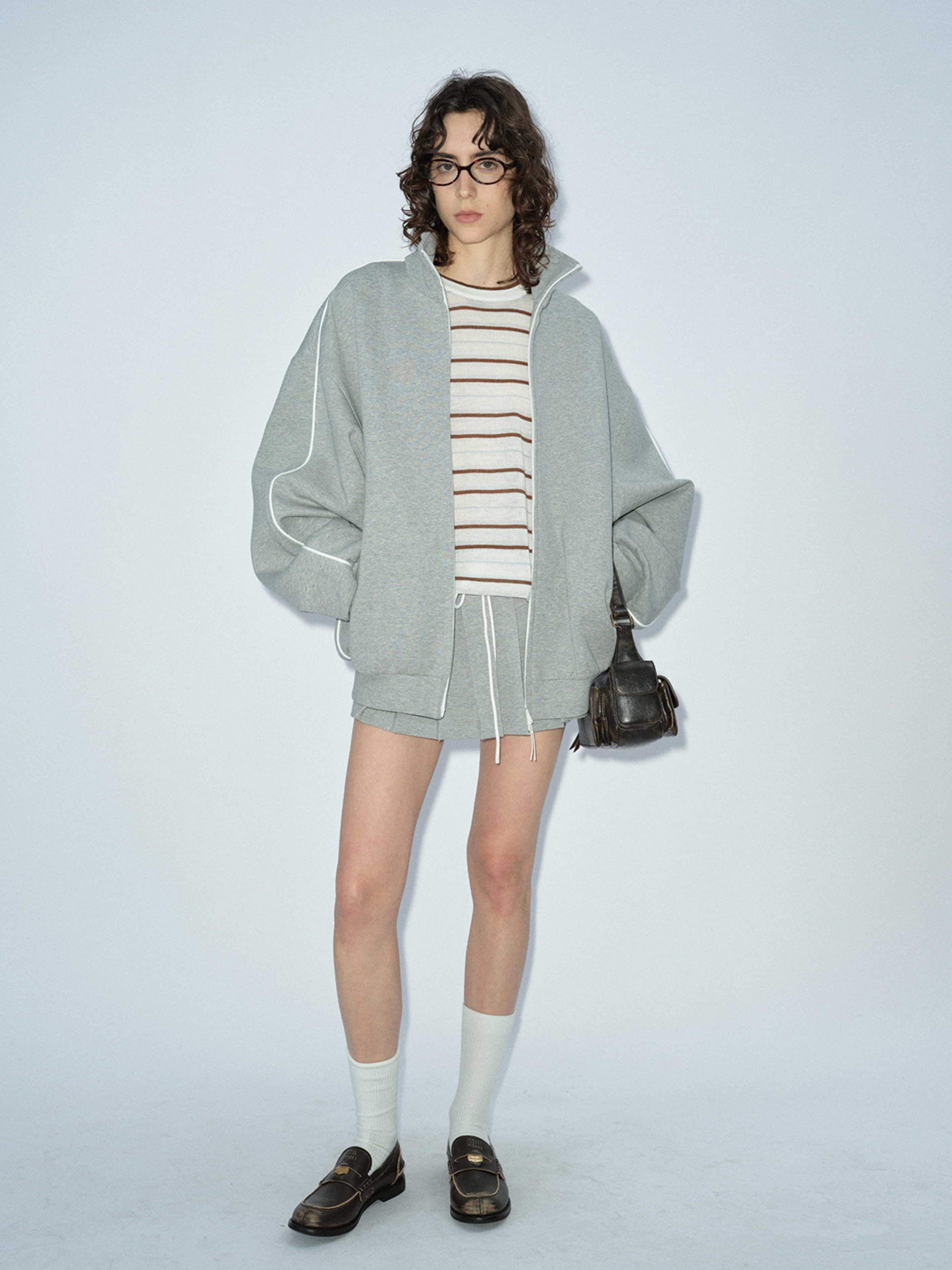 RavenPoint - Women‘s Color-Block Stand Collar Loose Jacket