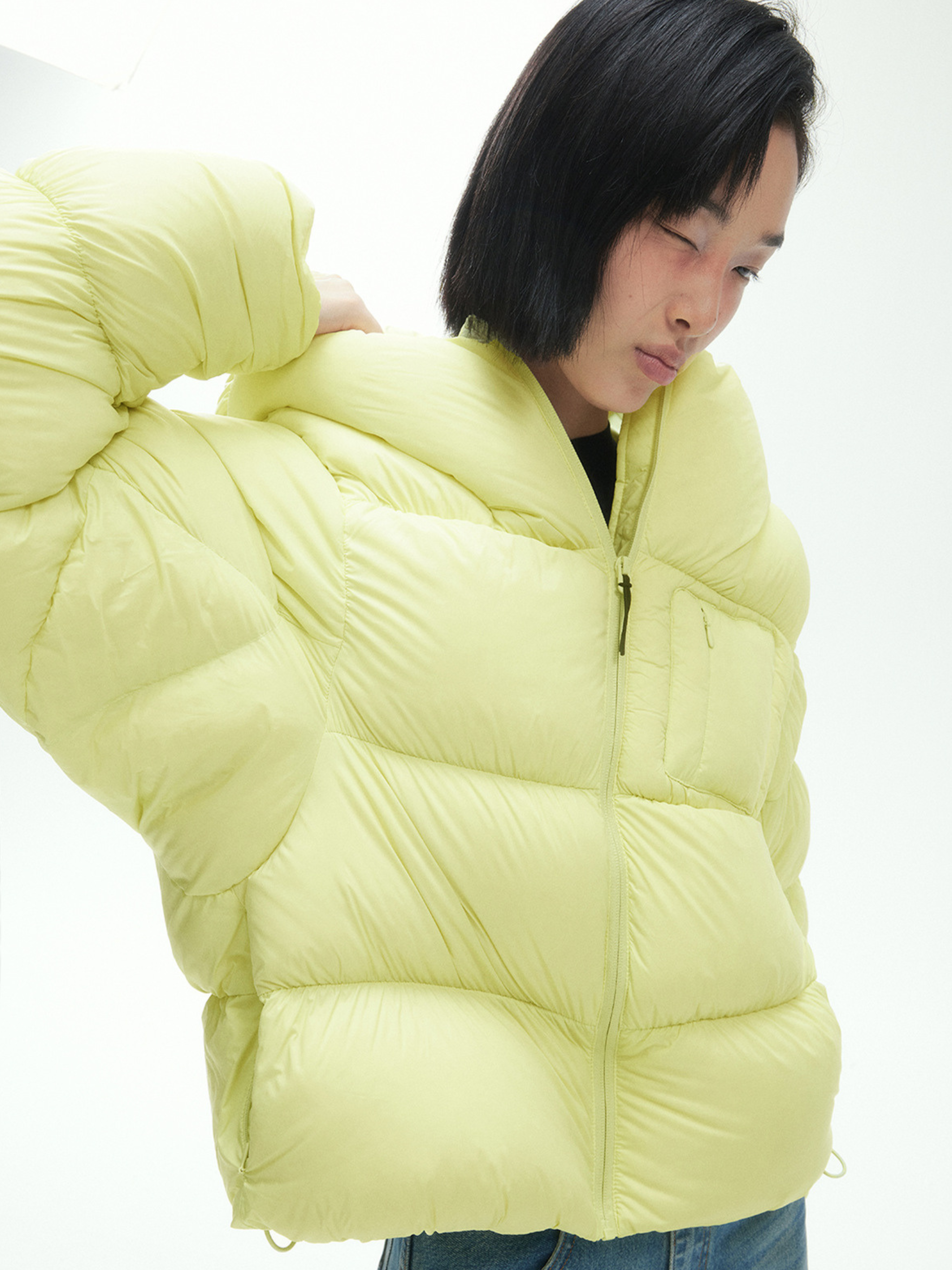 RavenScope - Women’s  90% White Duck Down Puffer Hooded Jacket