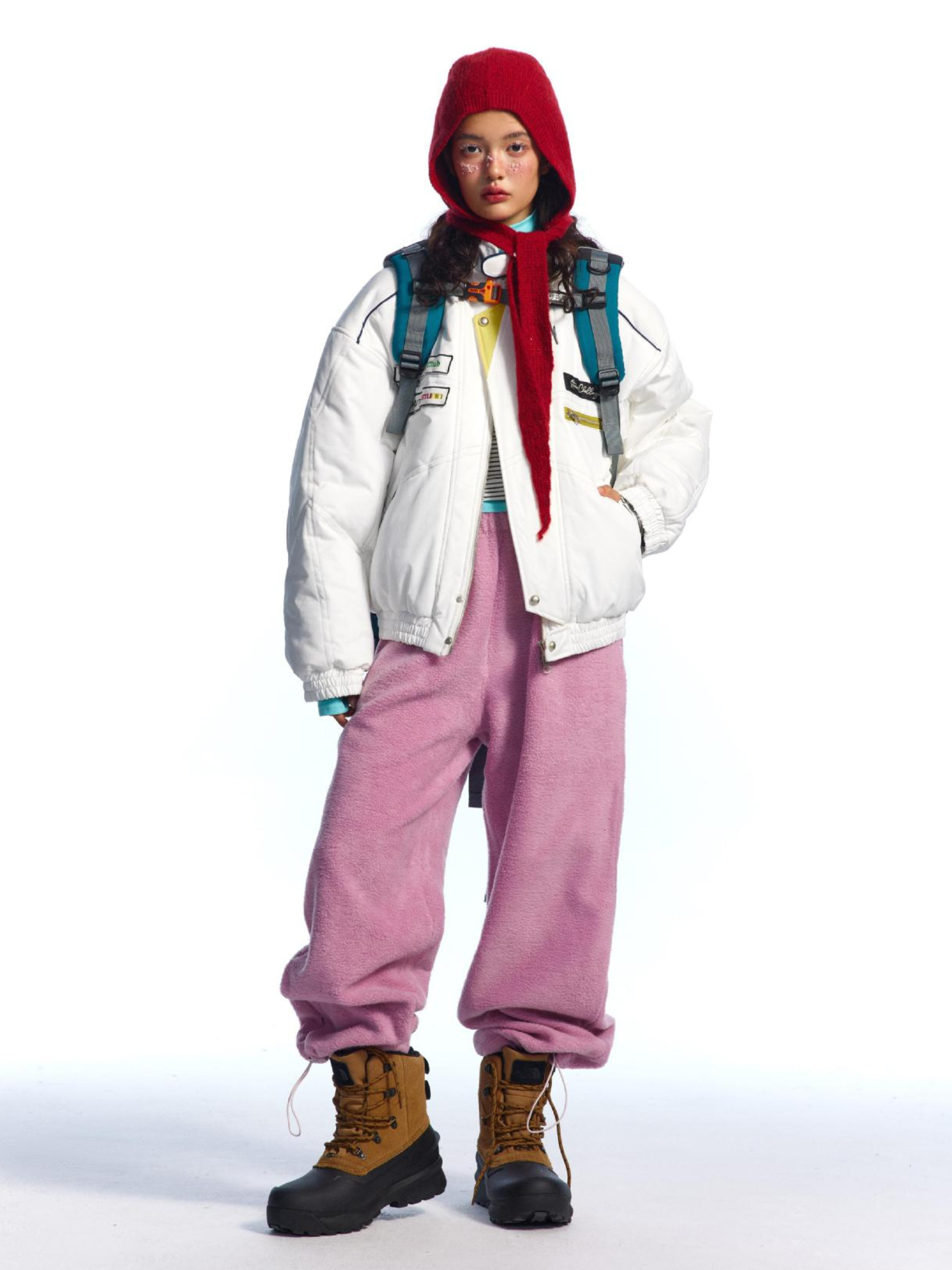 CanyonBoard - Women's Retro Badge Racer-Inspired Padded Jacket
