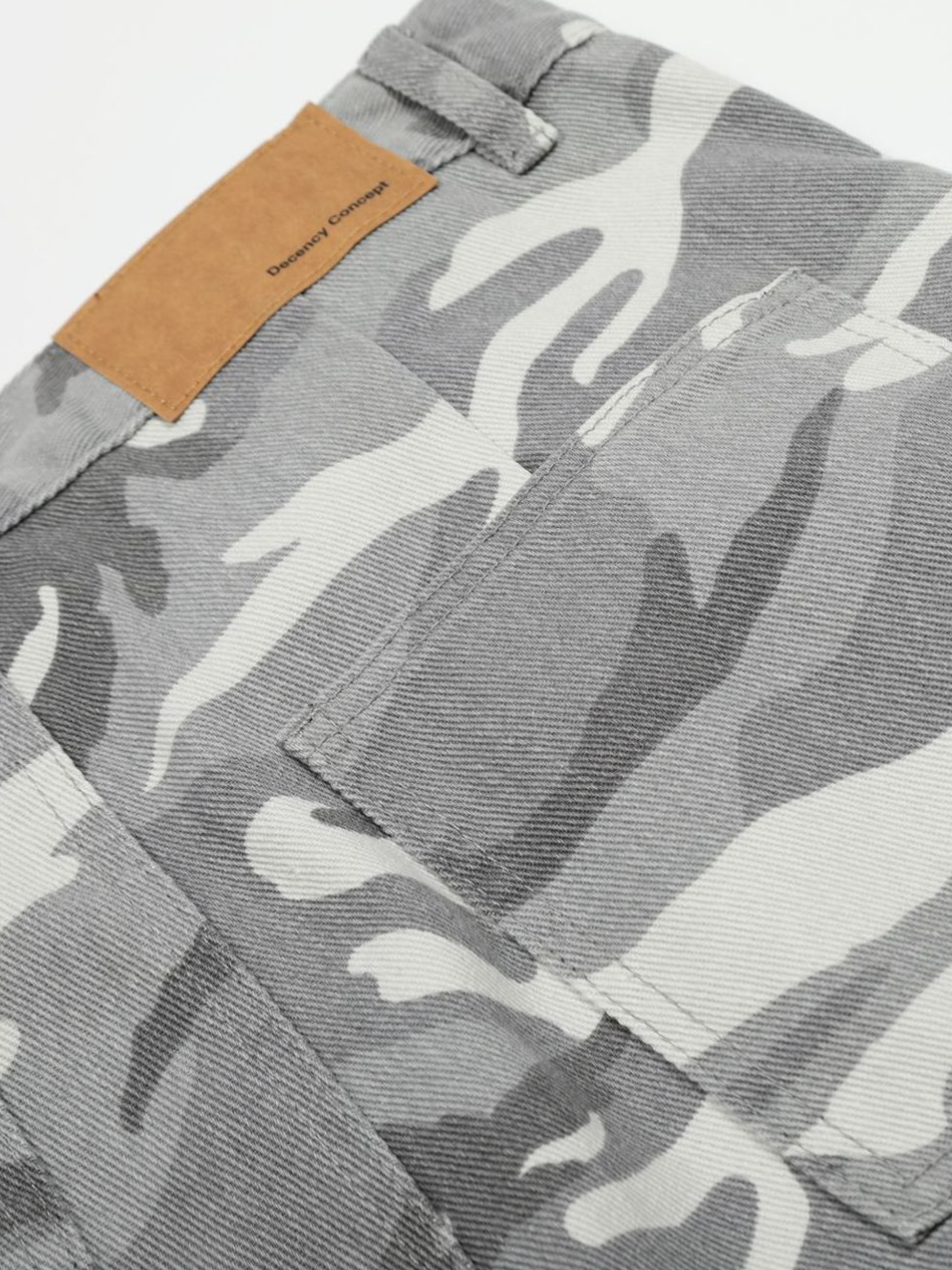 TentClip - Men's Camo Flare Denim Pants