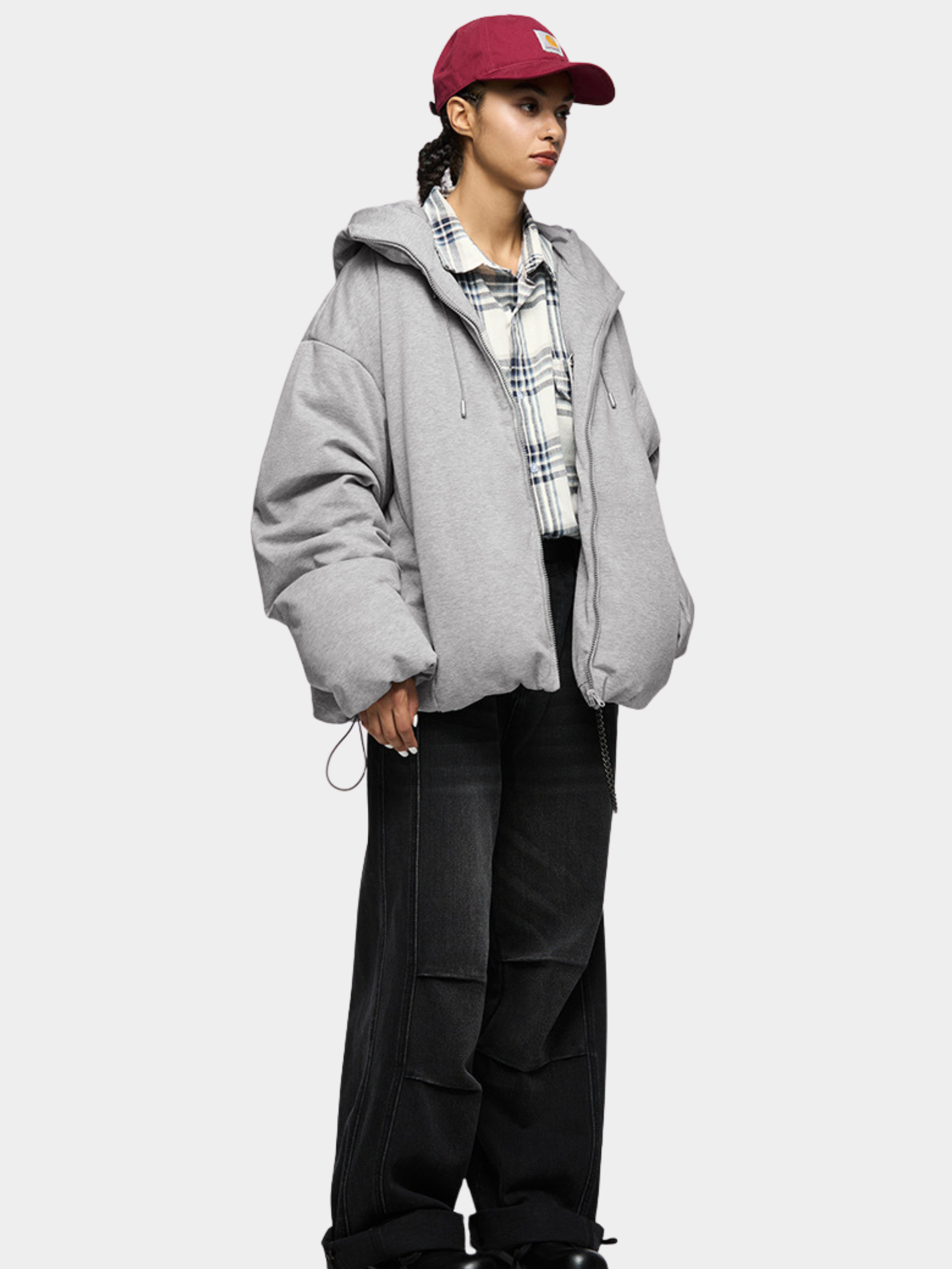 DryCanopy - 90% Duck Down Knit Fabric Hoodie Jacket