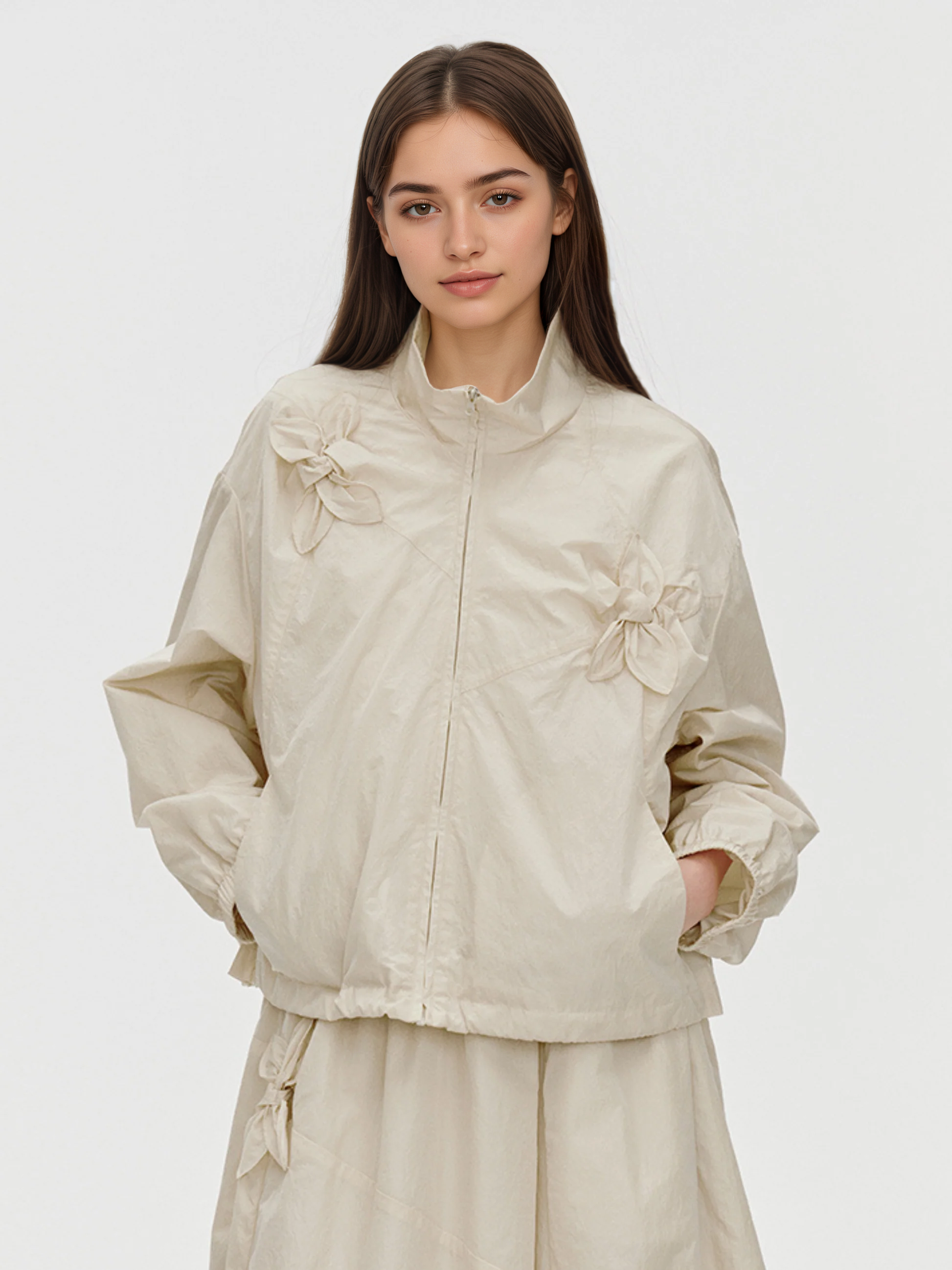 OwlField - Women's UPF50+ 3D Floral Sun Protection Jacket & Skirt Set