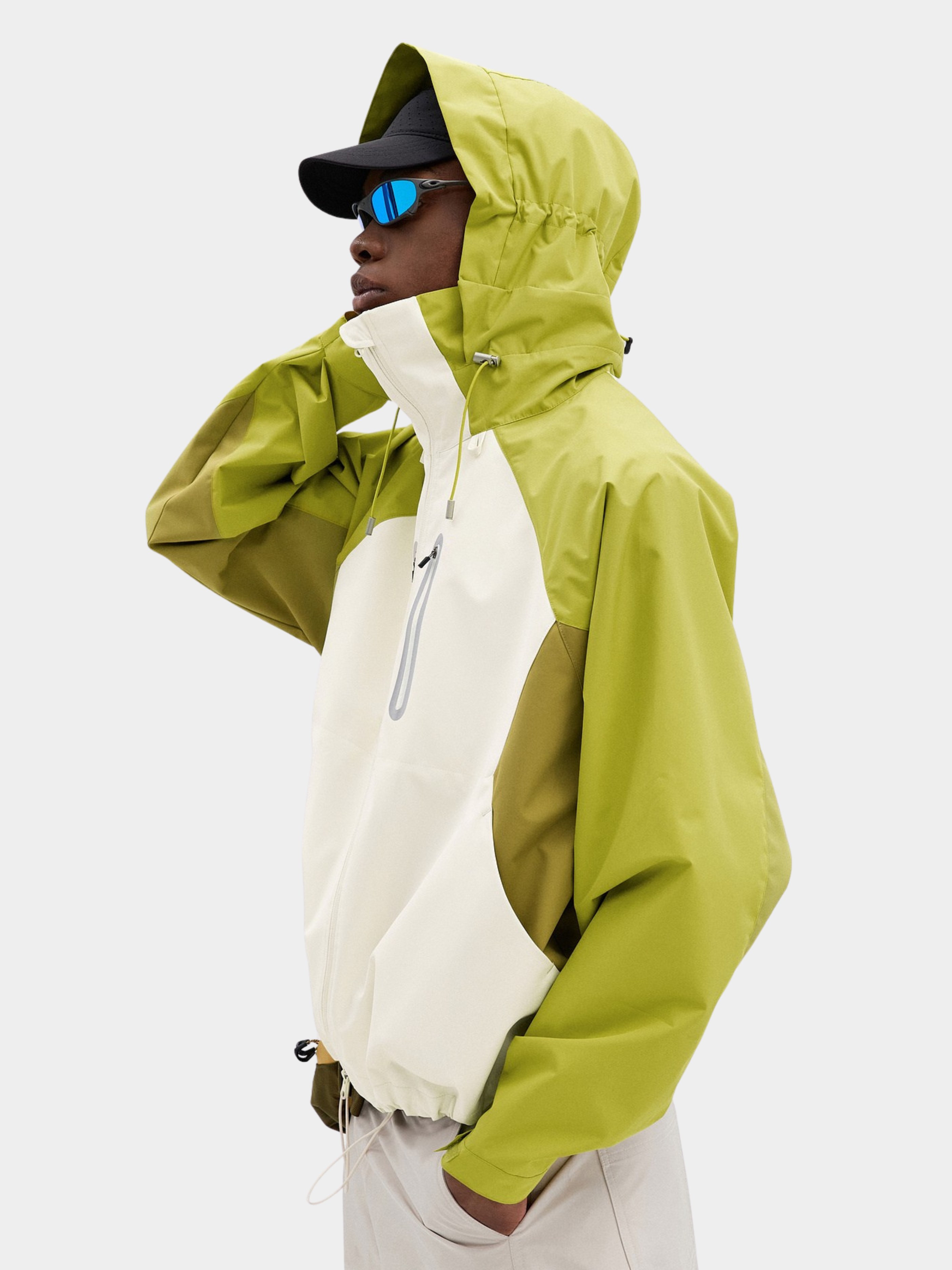 CampLamp - Men's Color-Block Lightweight Windproof Waterproof Jacket