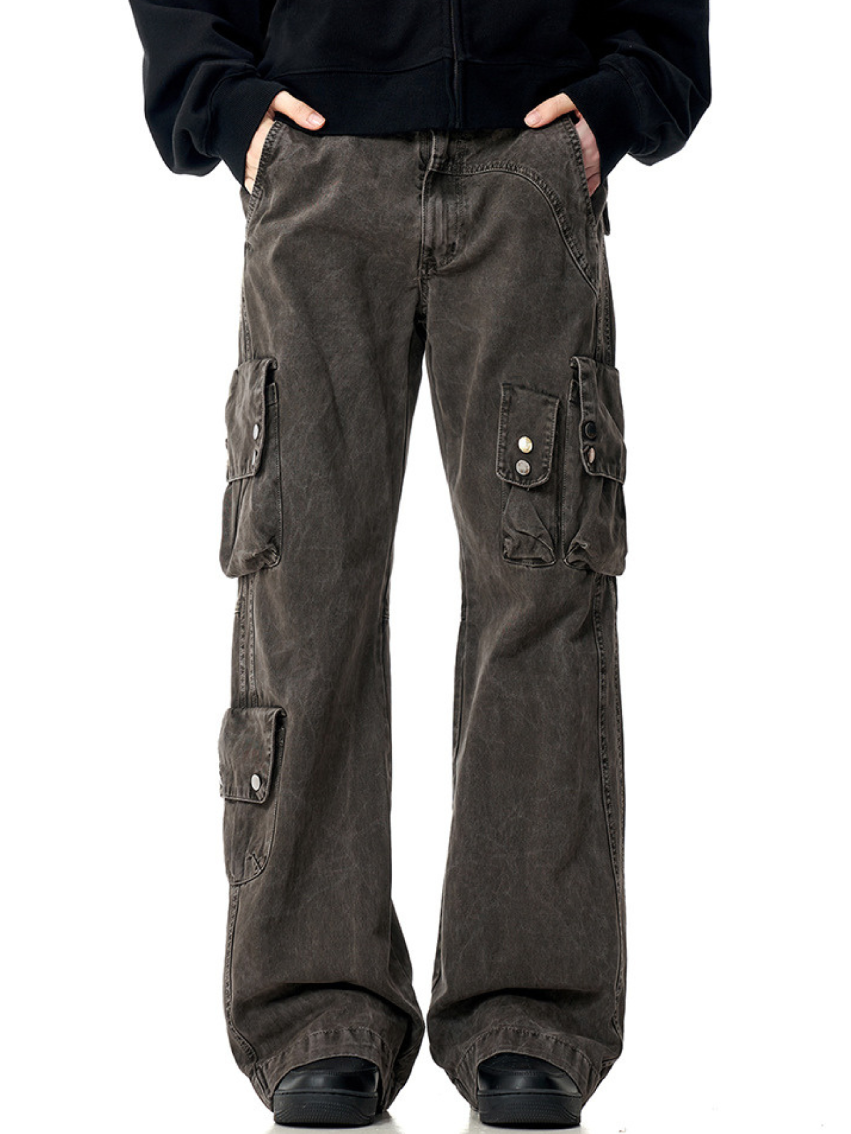 FoxLine - Unisex American Multi-Pocket Cargo Pants