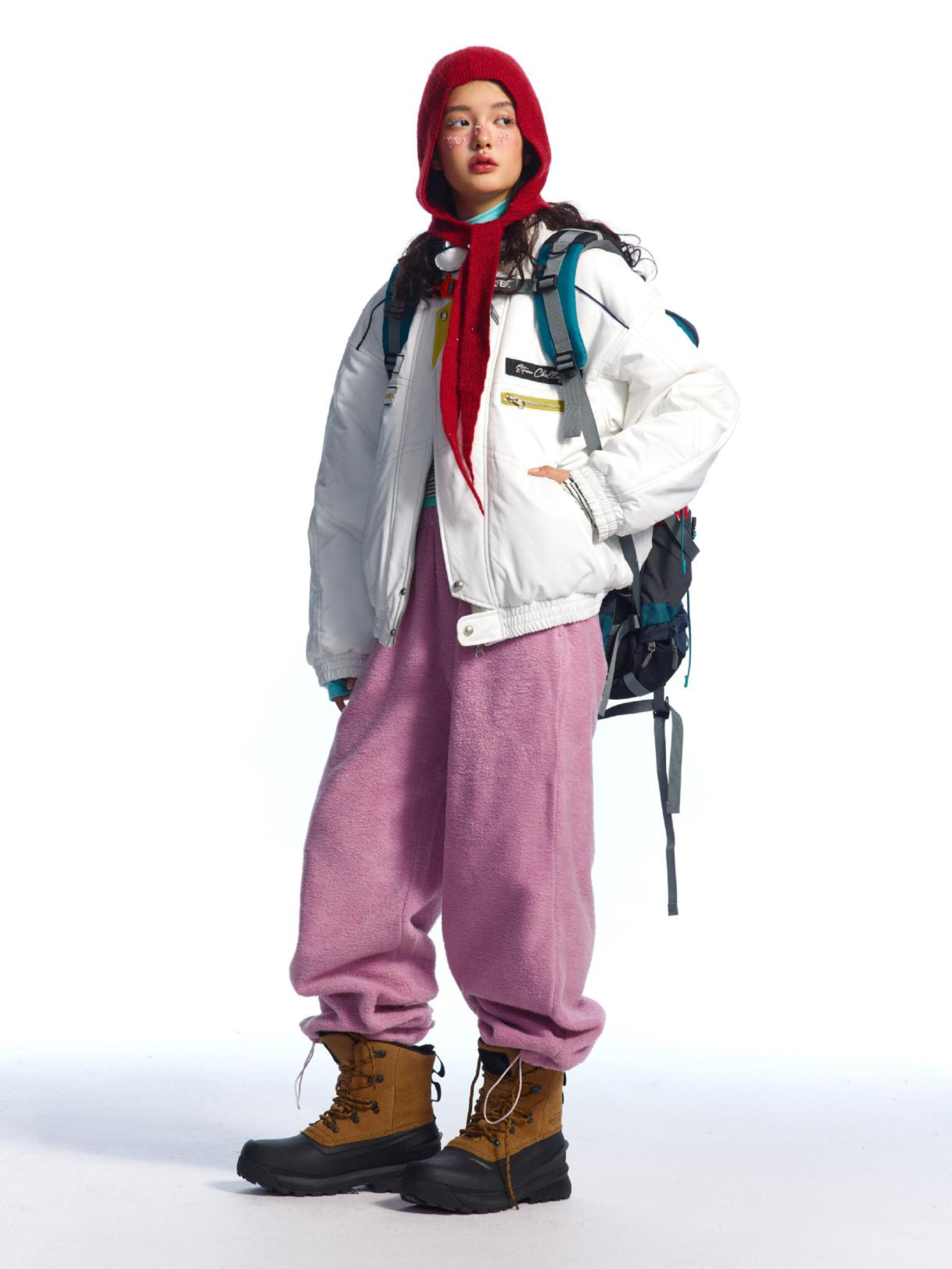 CanyonBoard - Women's Retro Badge Racer-Inspired Padded Jacket