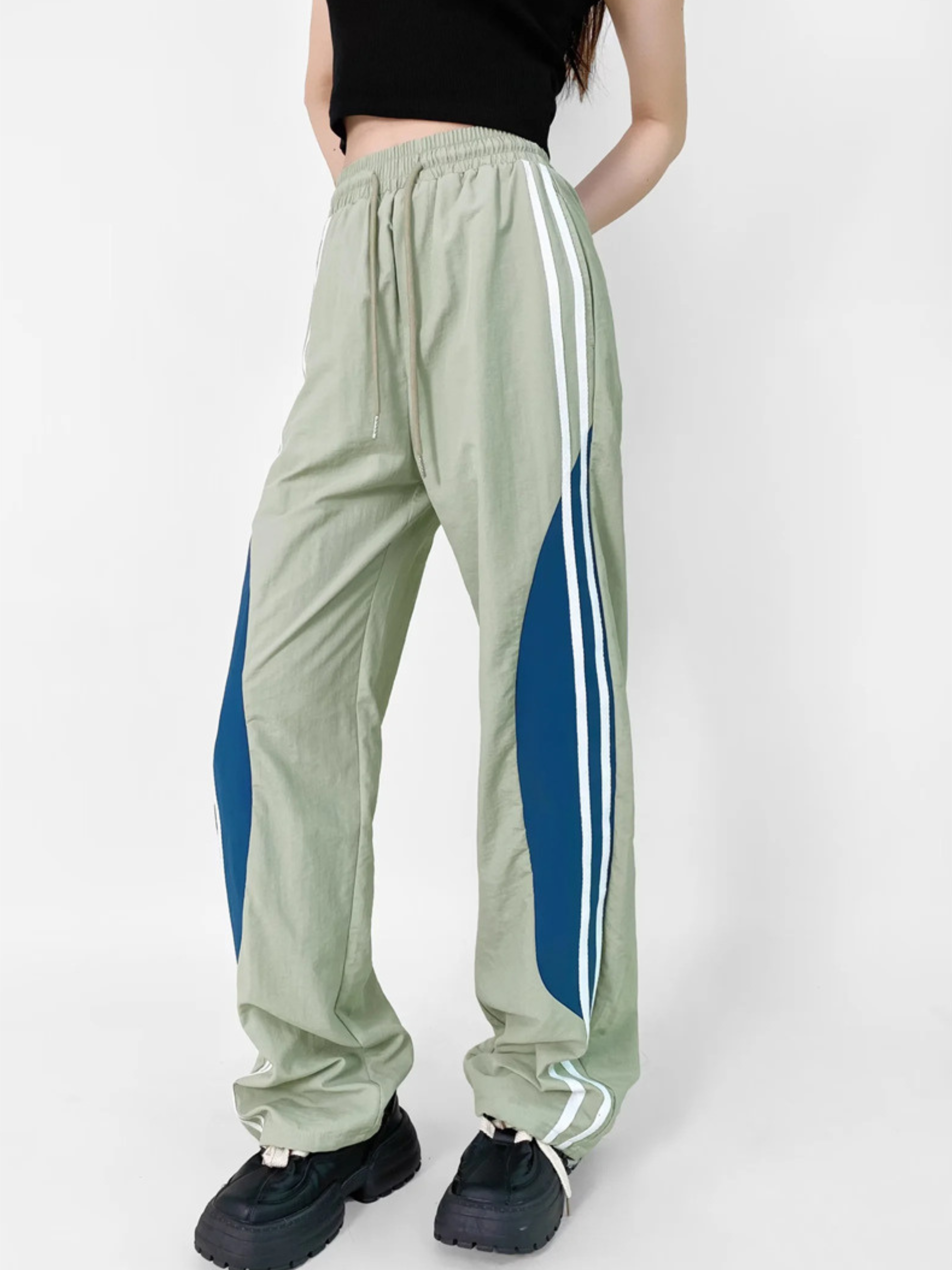 ThornMark - Women‘s Color-Block Side Stripe Sweatpants