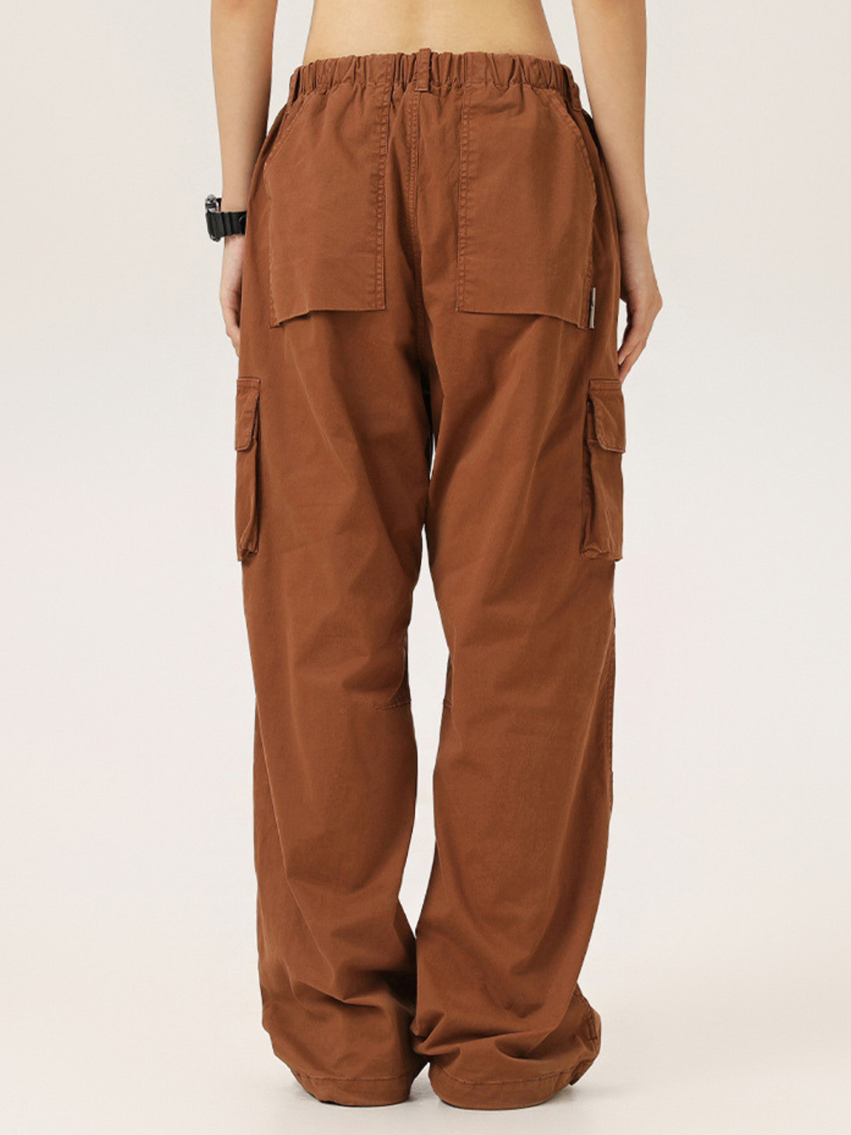 FrostCrate - Unisex Loose Straight-Leg Adjustable Hem Utility Pants