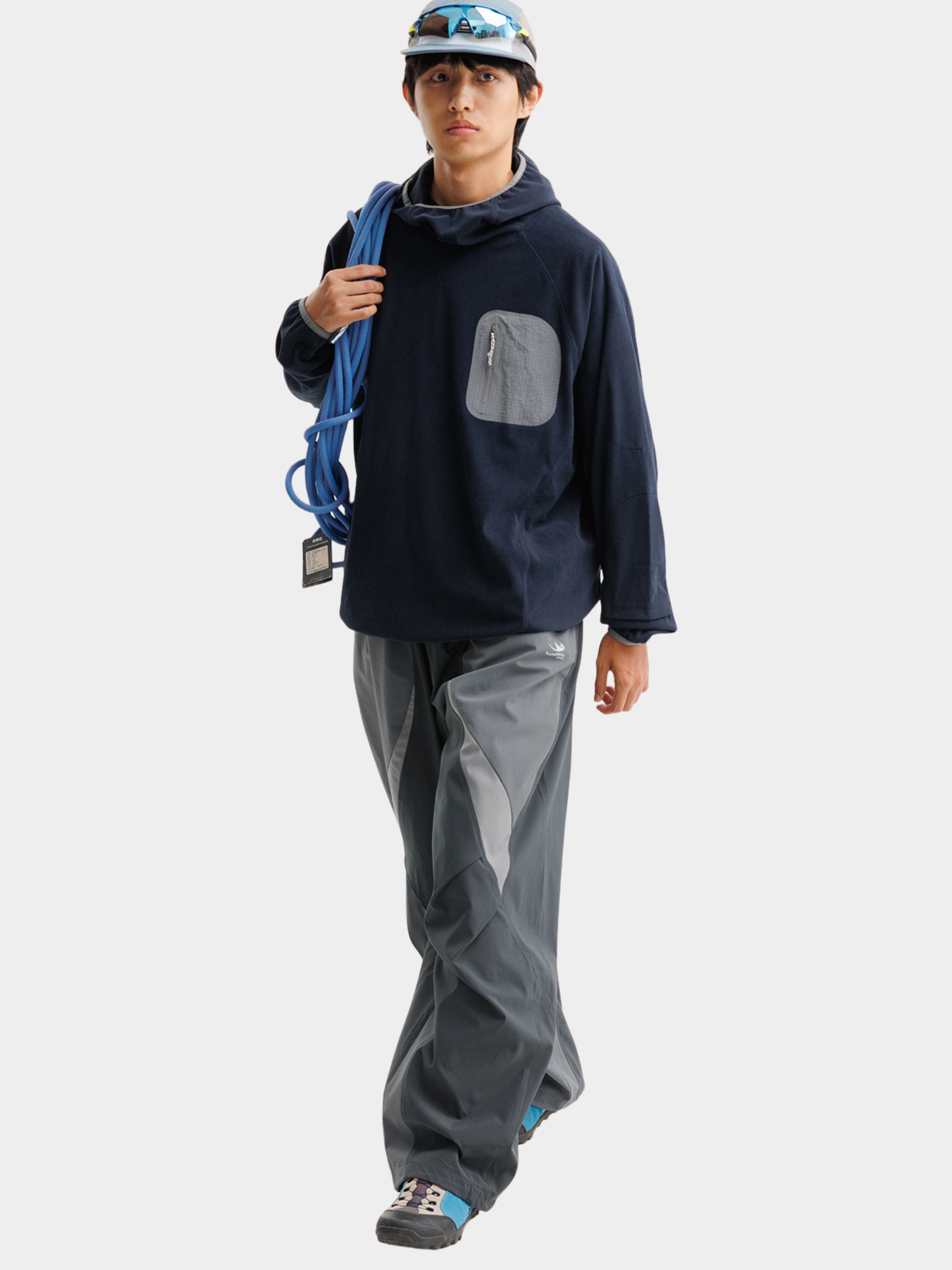 Crag - Moisture-Wicking High Neck Hoodie Base Layer