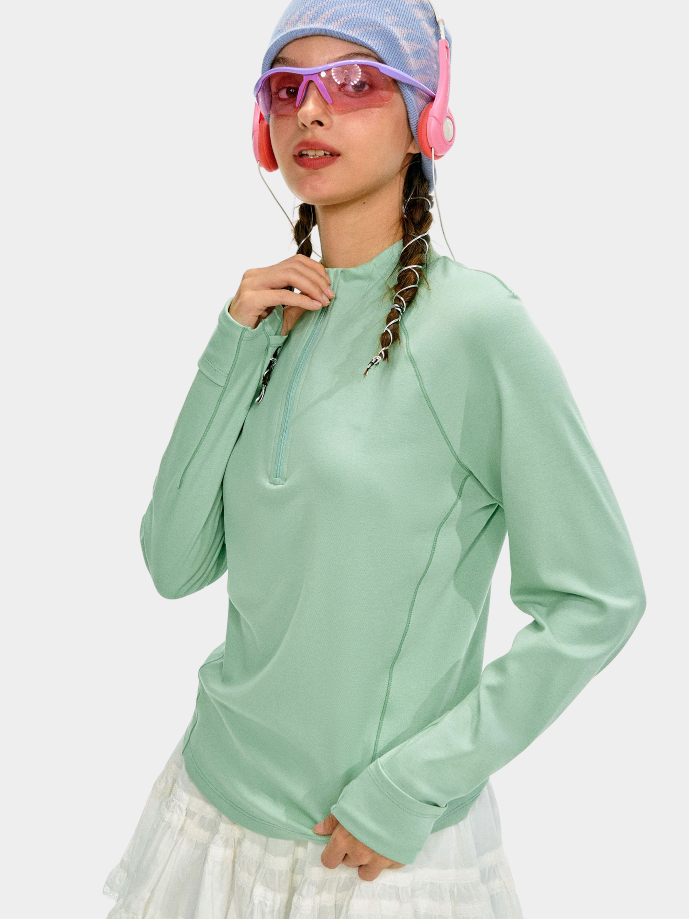 Caveflare - Women's UPF50+ Stand-Collar Long-Sleeve Sweatshirt