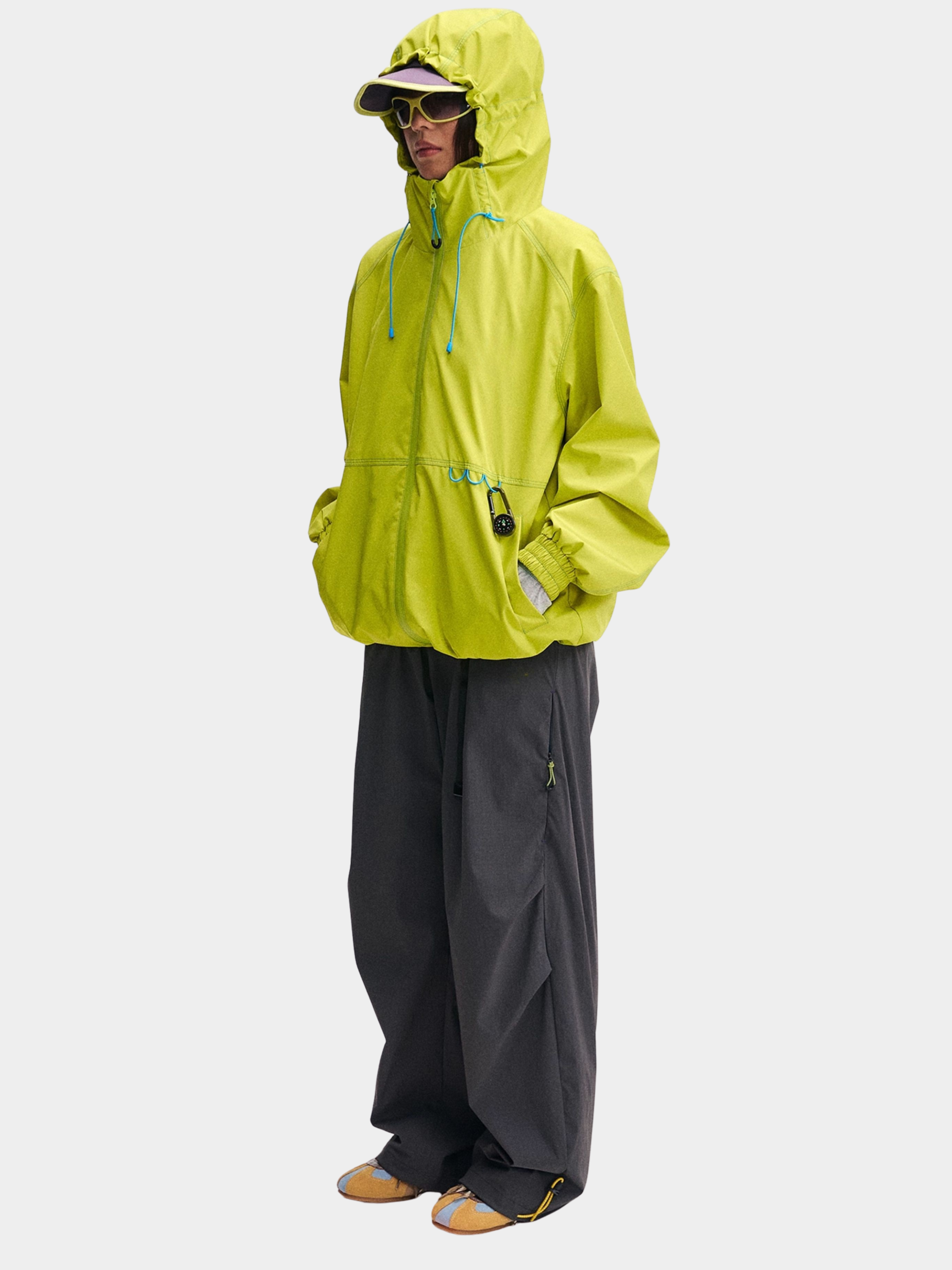 EchoDeck - Unisex Teflon® Triple-Defense Colorblock Drawstring Jacket