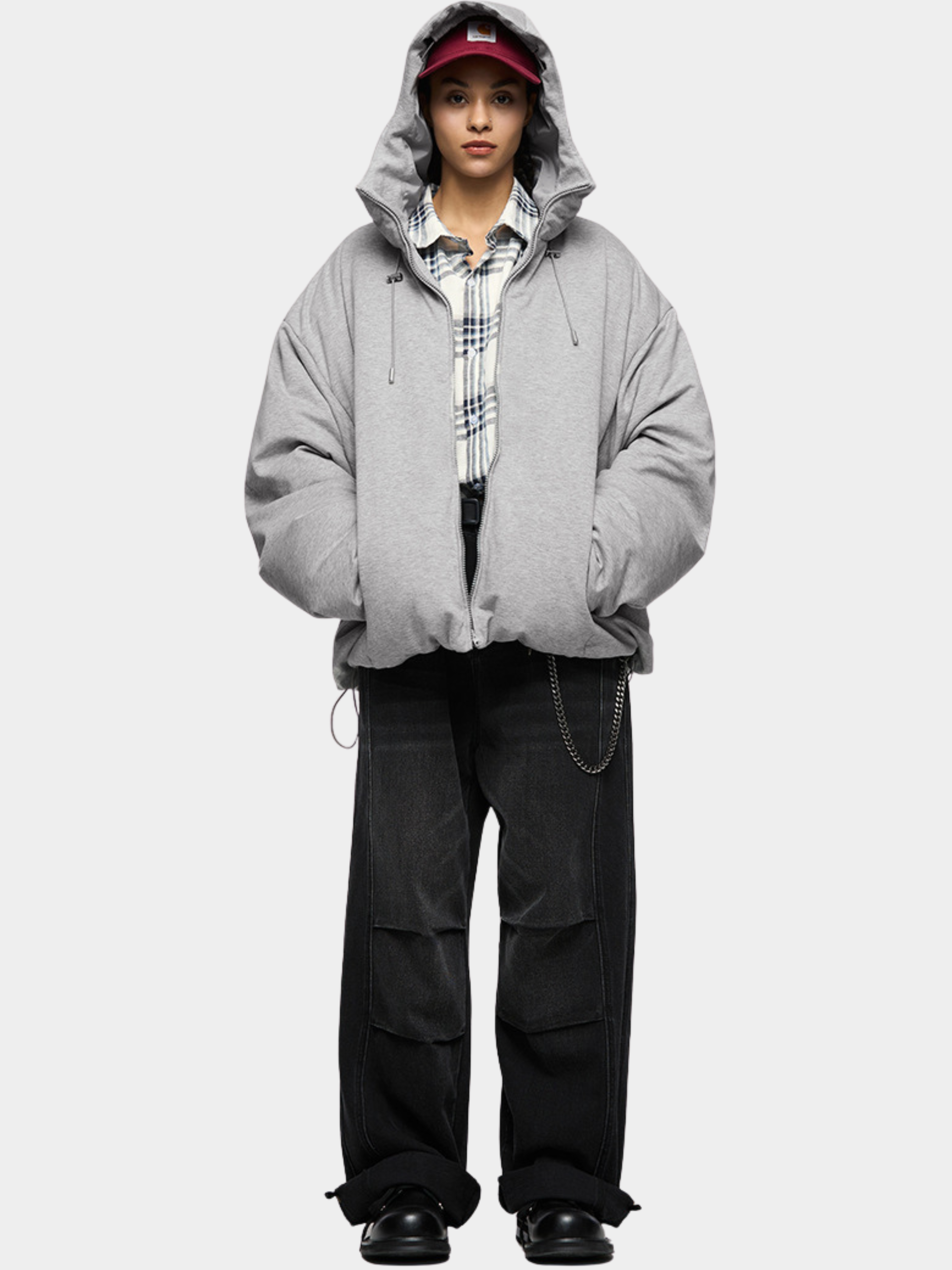 DryCanopy - Unisex 90% Duck Down Knit Fabric Hoodie Jacket