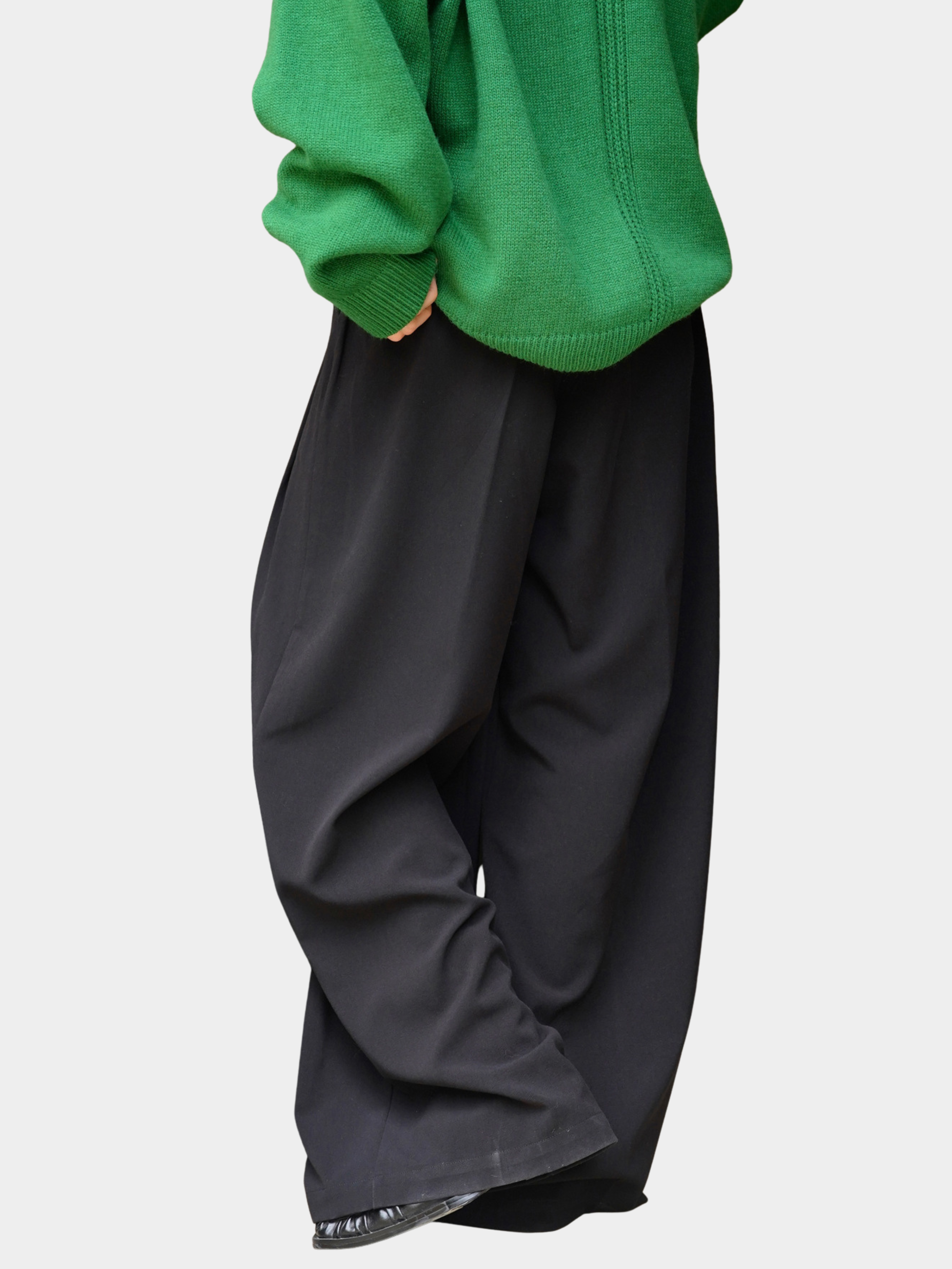 Aqua - Women's High-Waist Wide-Leg Tailored Trousers