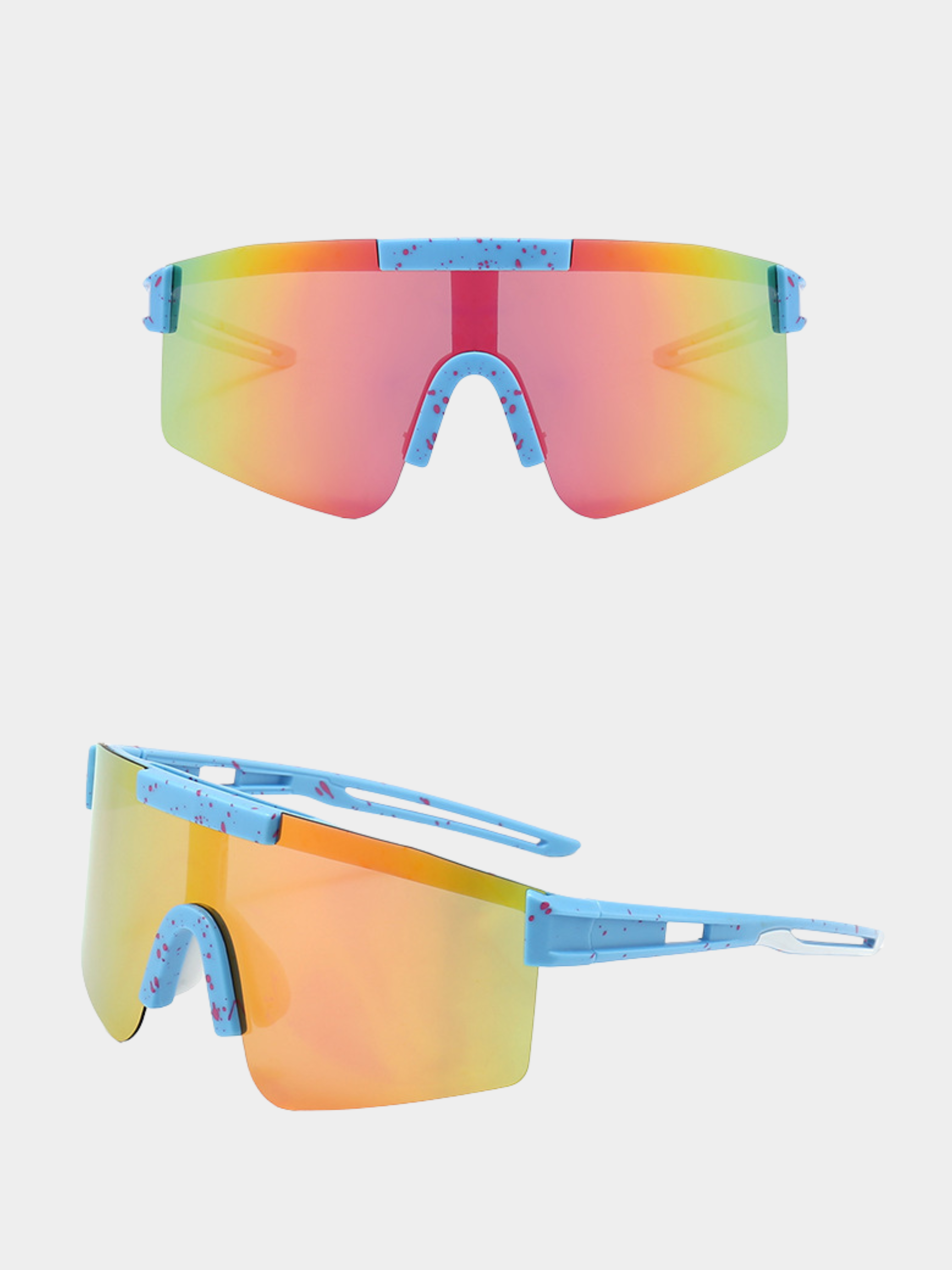 LynxNest - Unisex UV400+ Protection Colorful Coated Polarized Sports Sunglasses