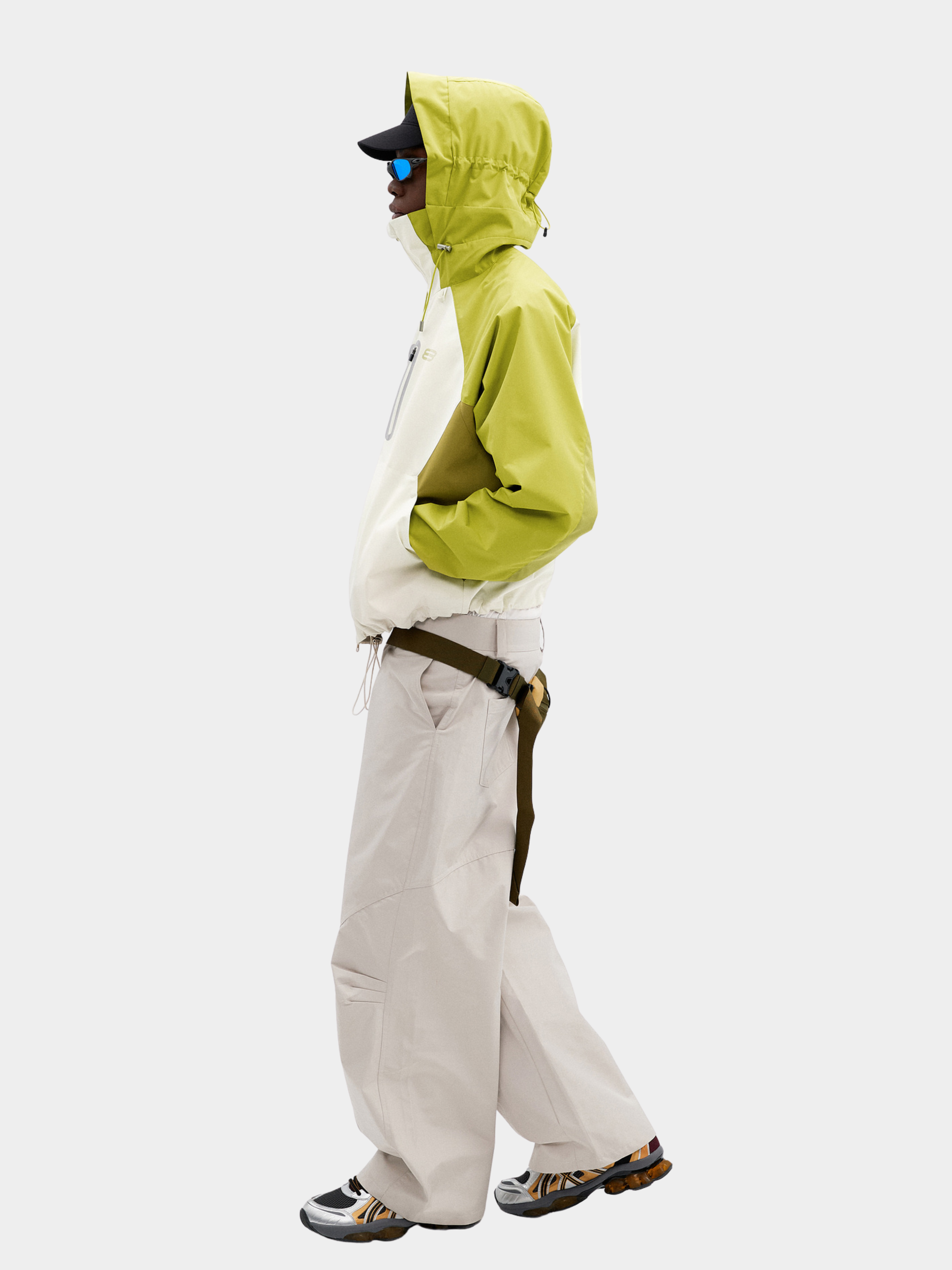 CampLamp - Men's Color-Block Lightweight Windproof Waterproof Jacket