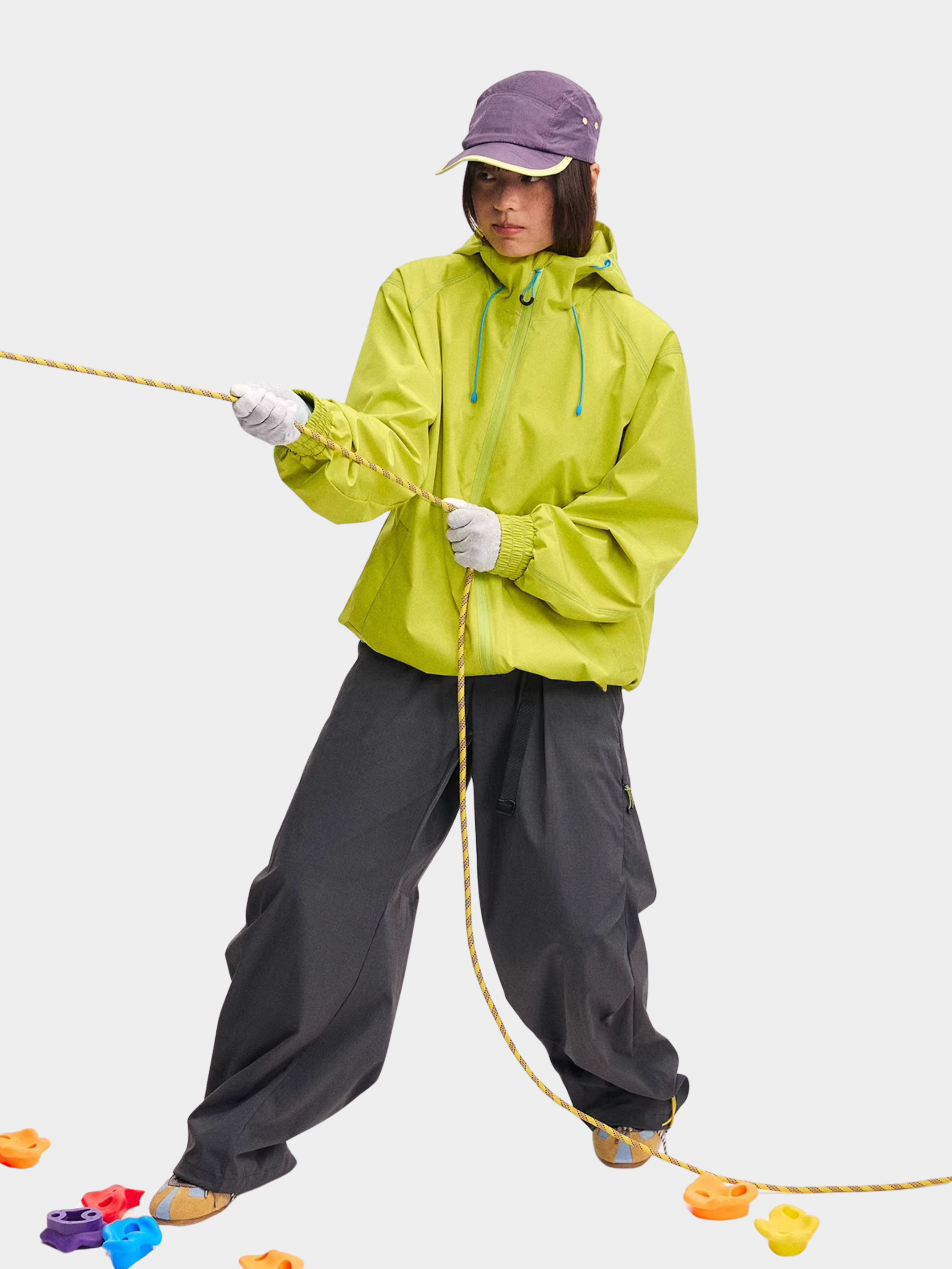EchoDeck - Unisex Teflon® Triple-Defense Colorblock Drawstring Jacket