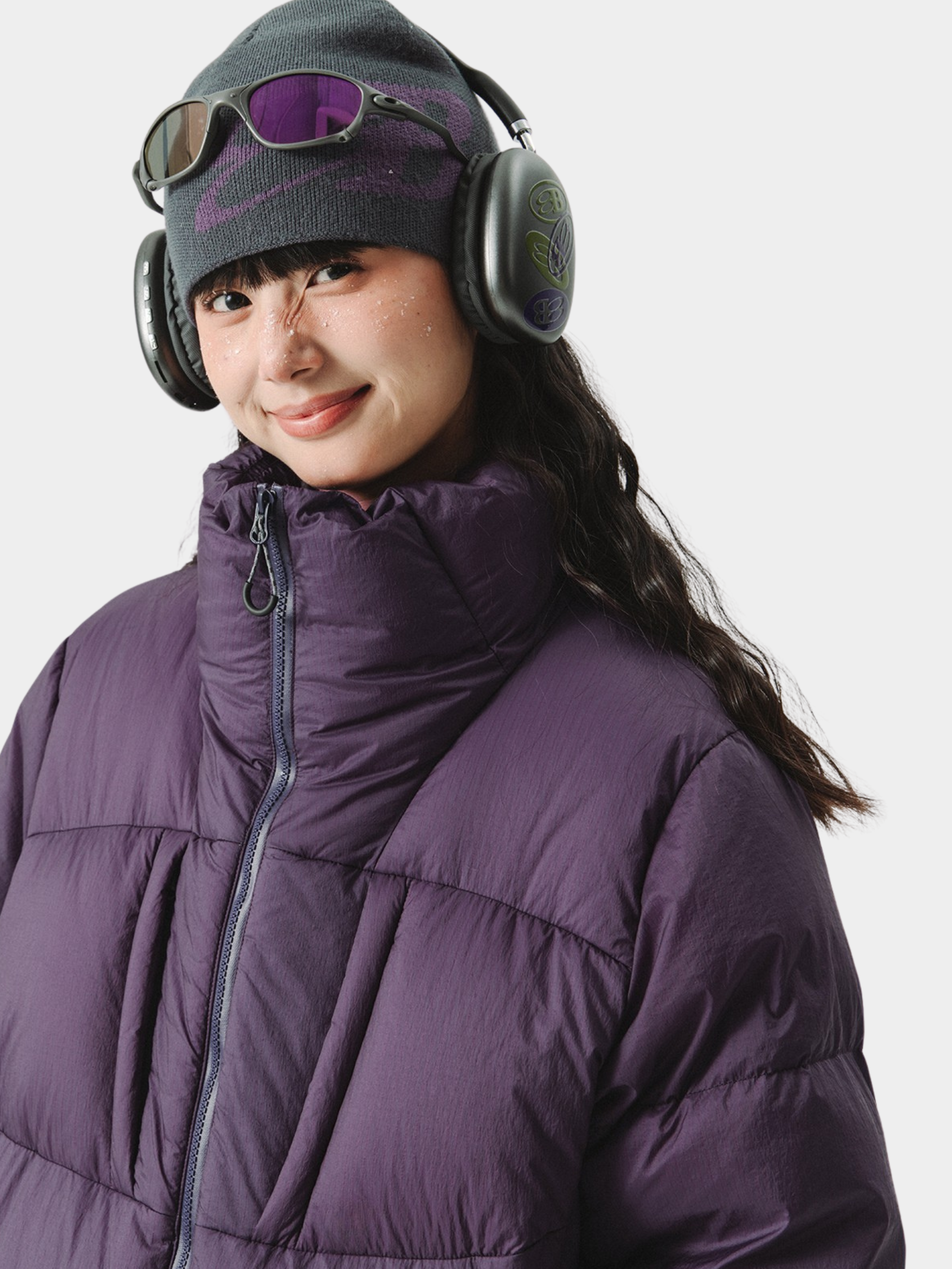 CougarStep - Unisex 95% White Goose Down Triple-Protection Stand Collar Jacket