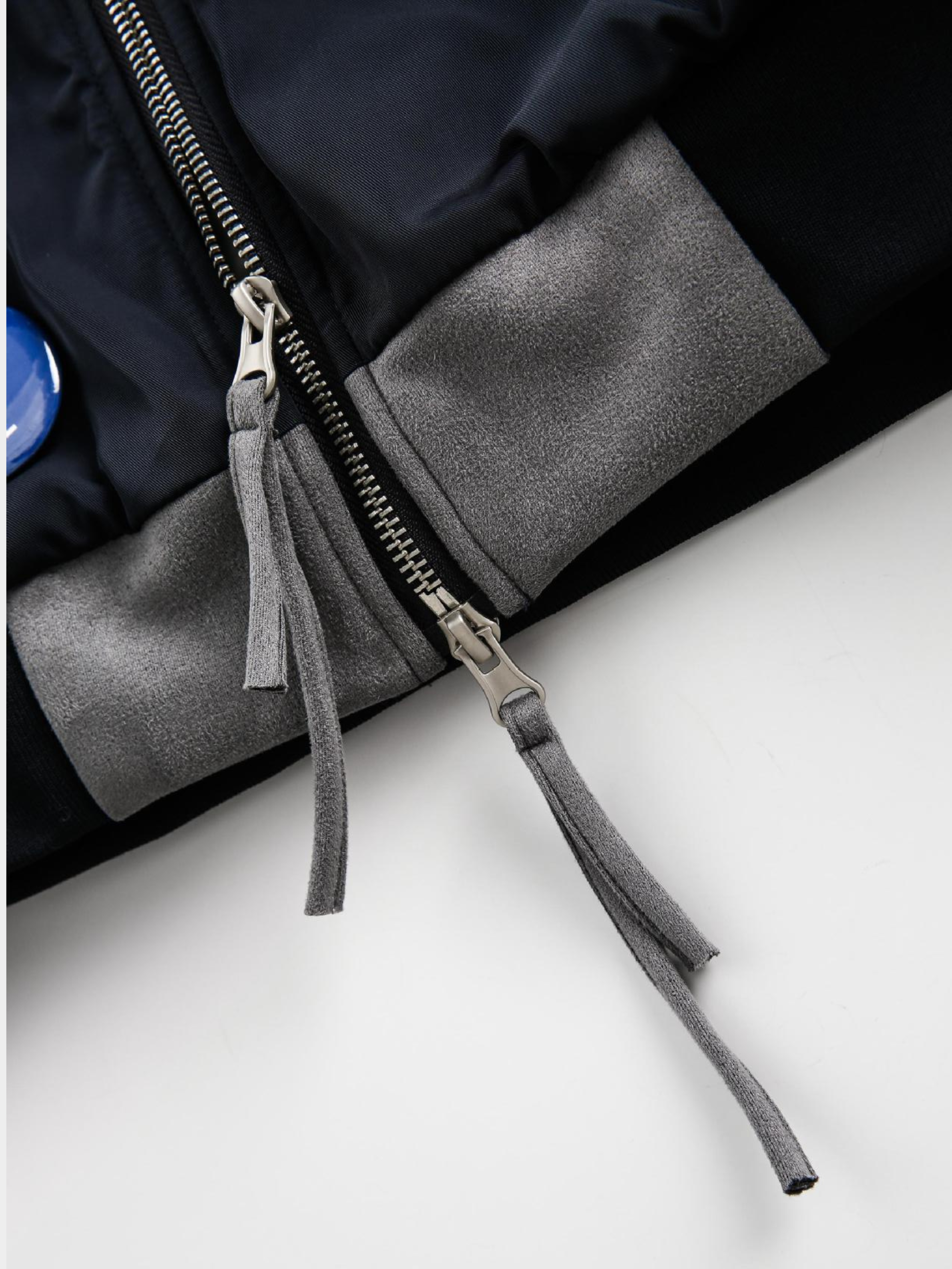 BluffTote - Men's Asymmetrical Panel Badge Padded Jacket