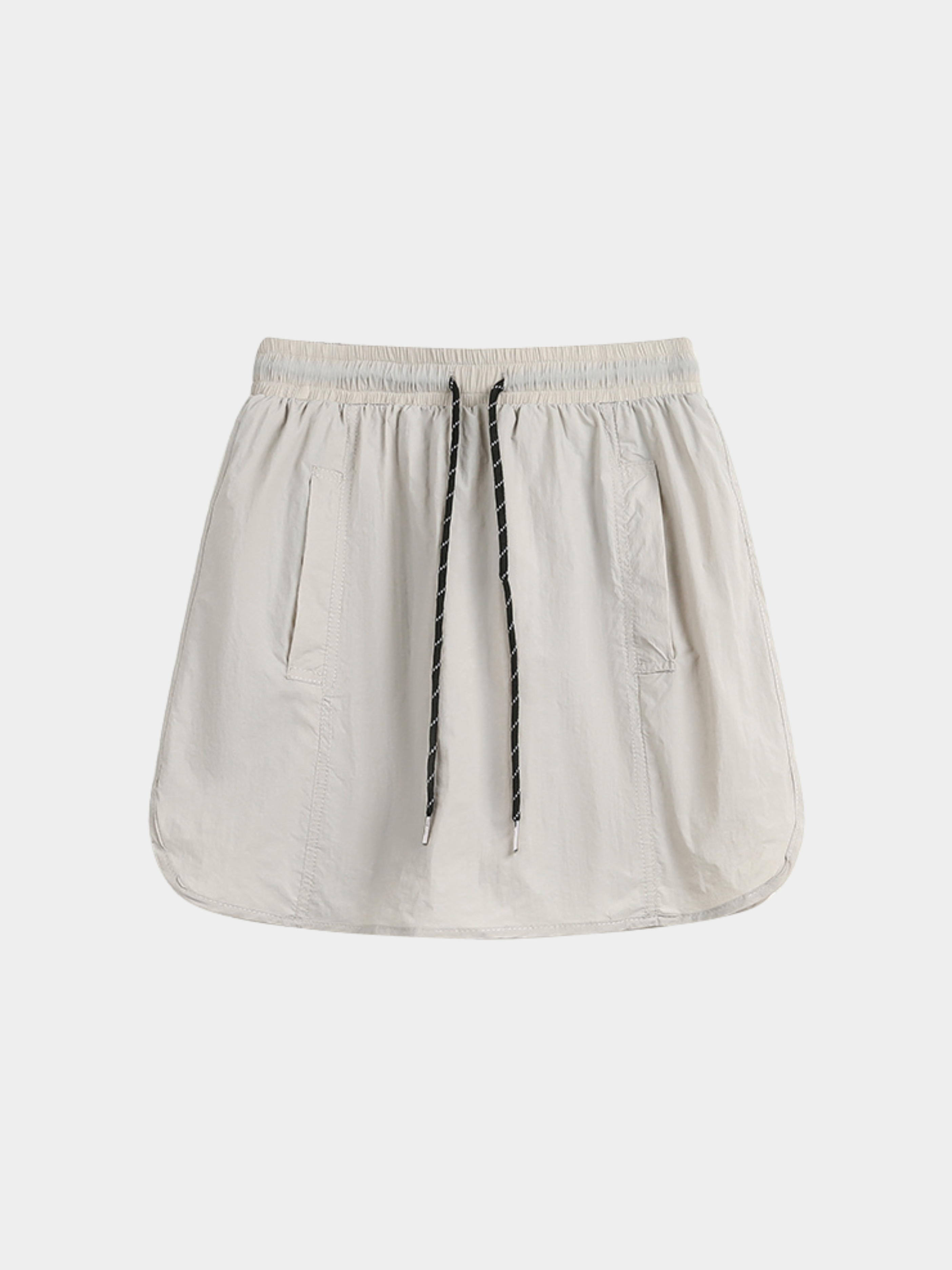 EchoPeak - Women's Utility Slit A-Line Mini Built-in Lining Skirt