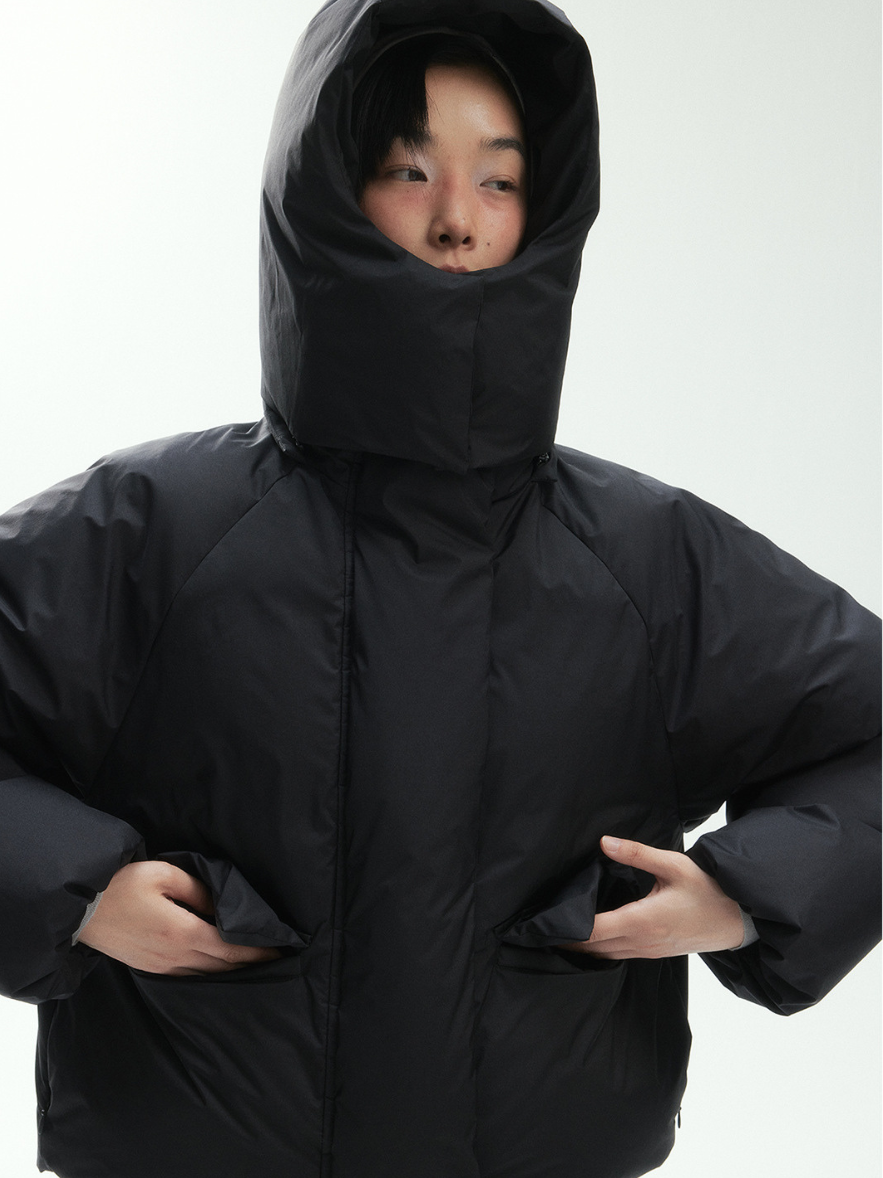 RavenTop - Women’s Detachable Hooded Short Puffer Jacket