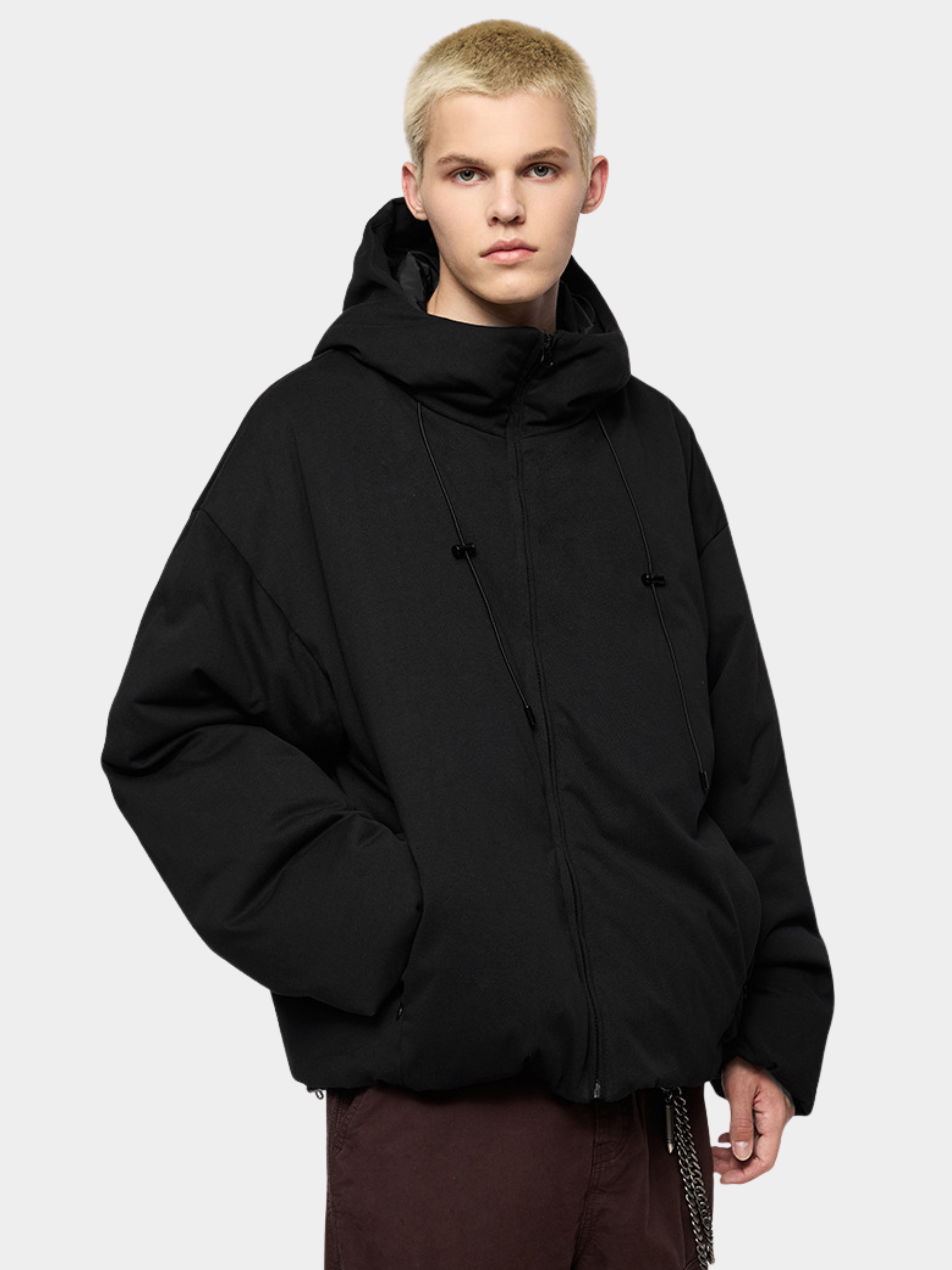 DryCanopy - Unisex 90% Duck Down Knit Fabric Hoodie Jacket