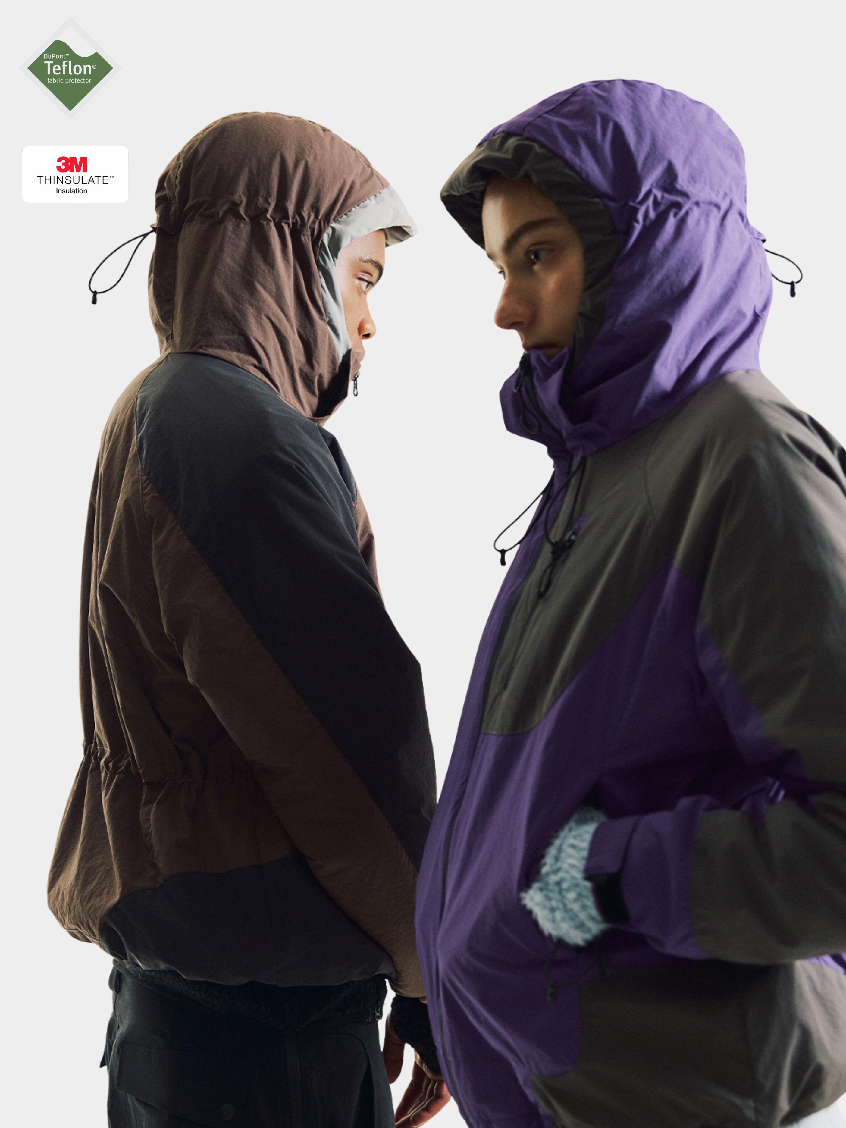 AshLife - Unisex Teflon Waterproof Windproof Insulated Jacket