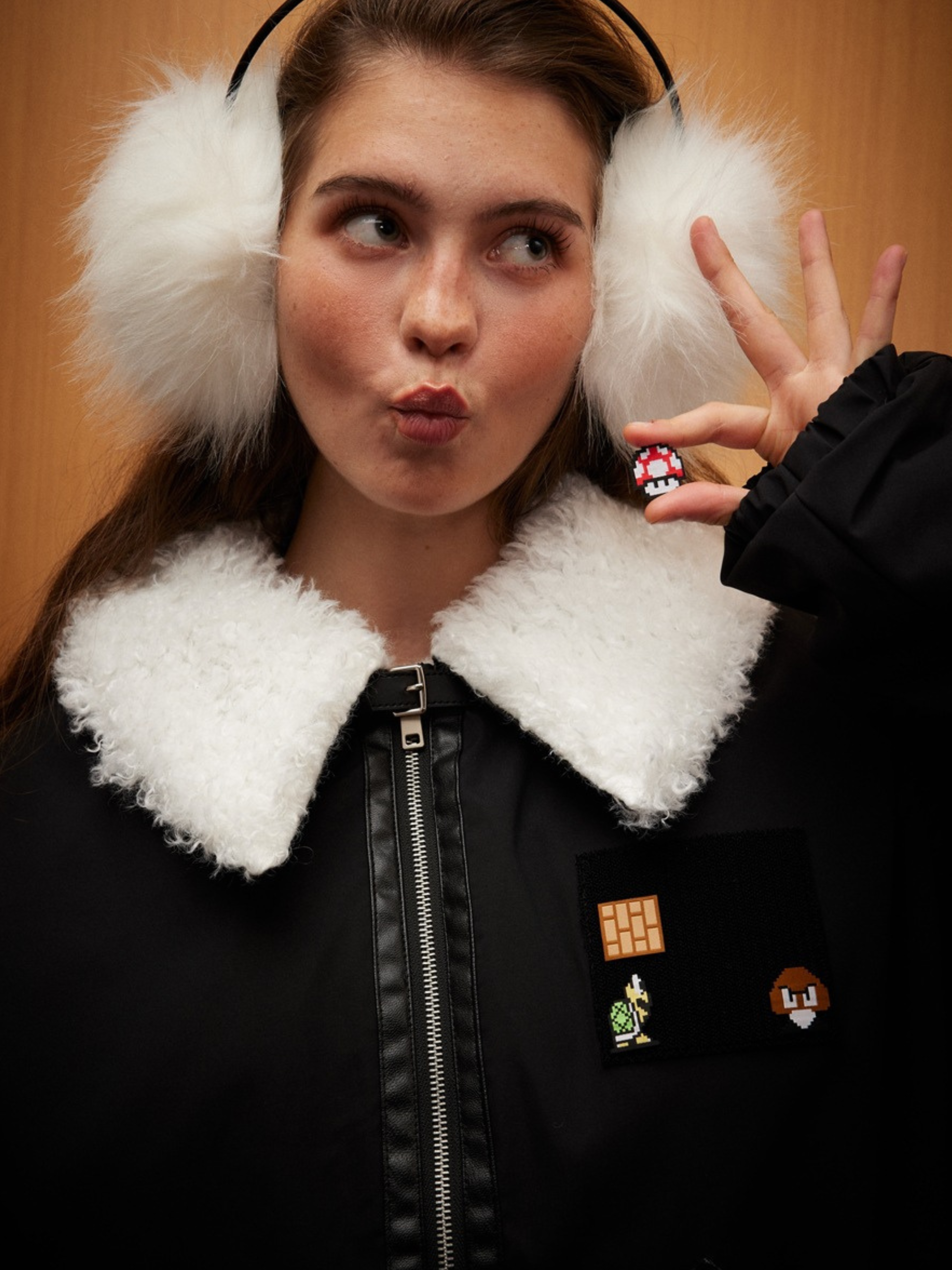 BluffView - Women's Vintage Sherpa Collar Fleece Jacket